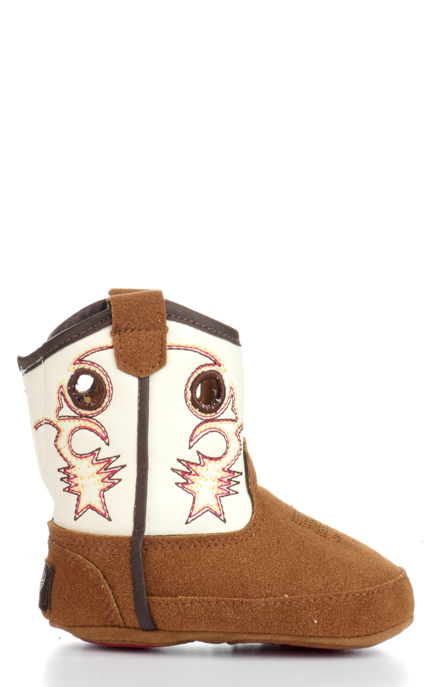 Twister Infant Baby Bucker Trey Tan and White Cowboy Boots - Image 1