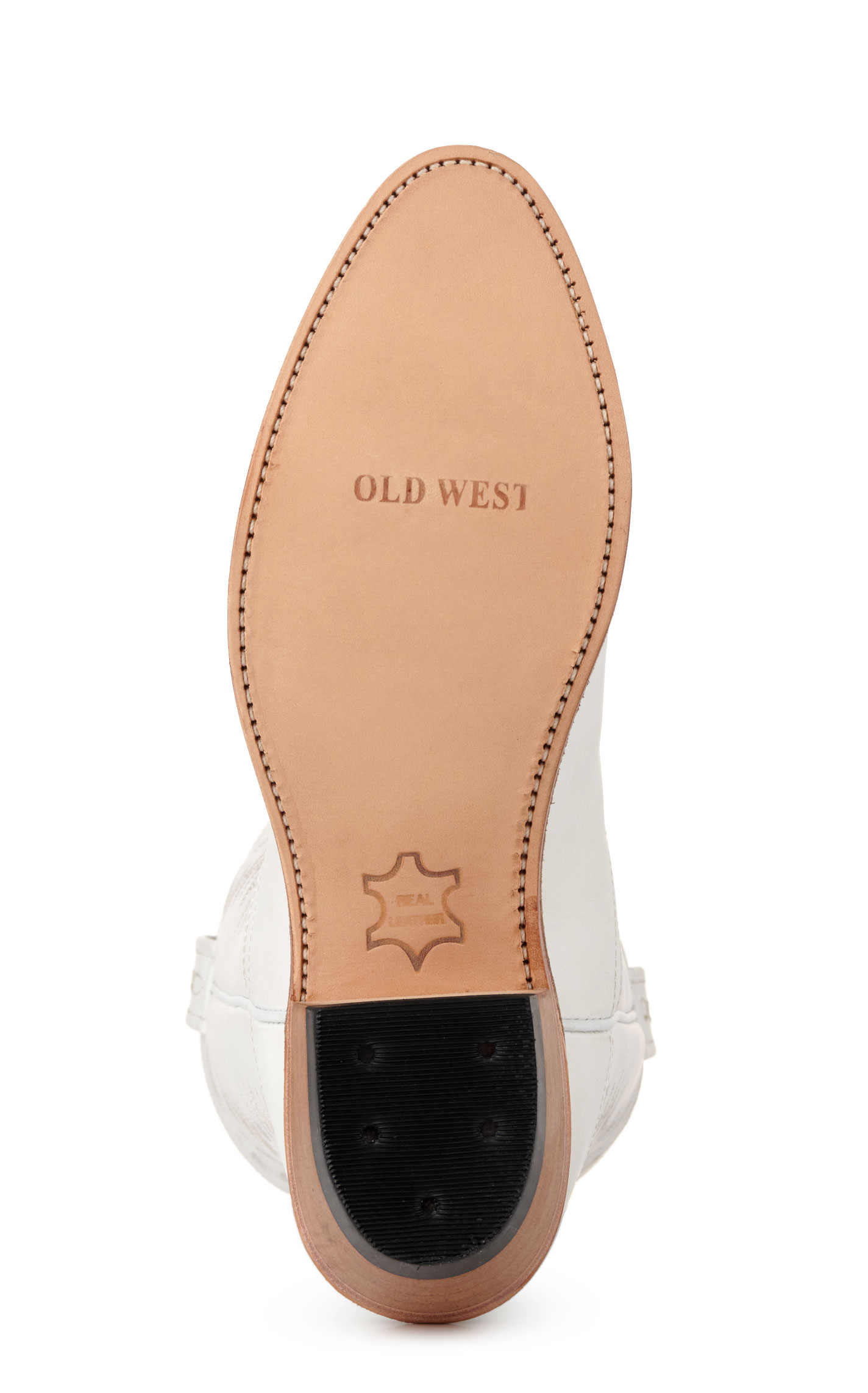 Old West Women's White R-Toe Cowboy Boots - Image 1