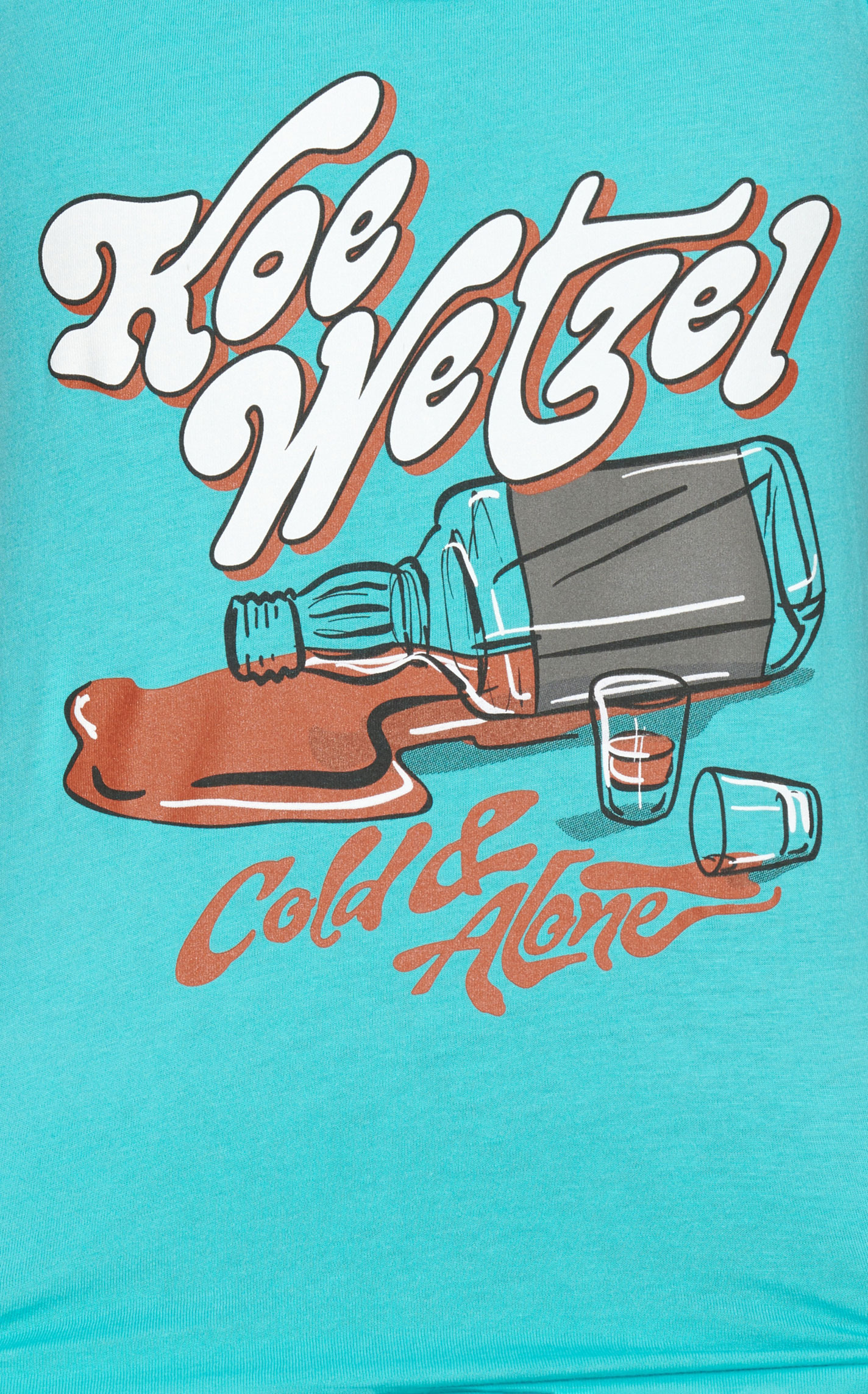 Women's Aqua Koe Wetzel Cold & Alone Graphic Tank Top - Image 1