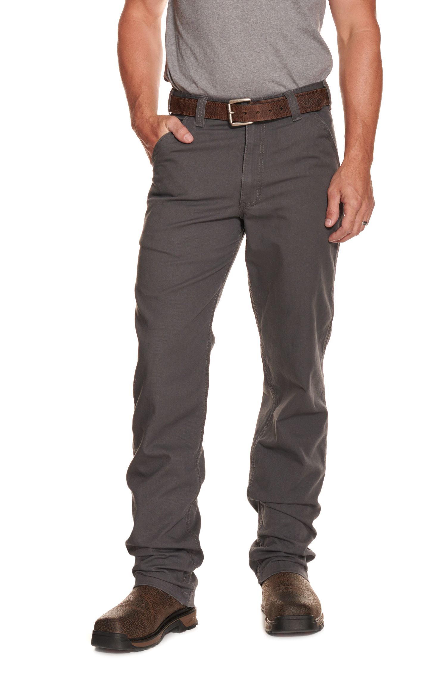 Carhartt Men's Gravel Relaxed Fit Straight Leg Rugged Flex Stretch Canvas Work Pants - Image 1