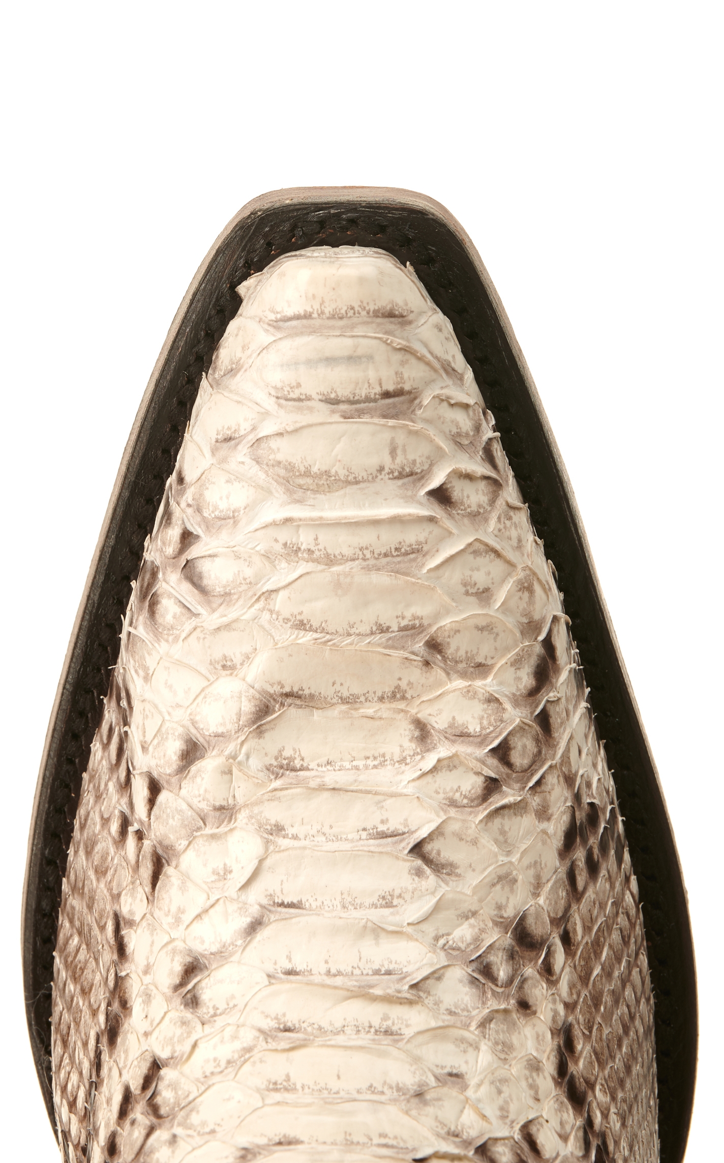 Corral Women's Natural Full Python Snip Toe Exotic Cowboy Booties - Image 1