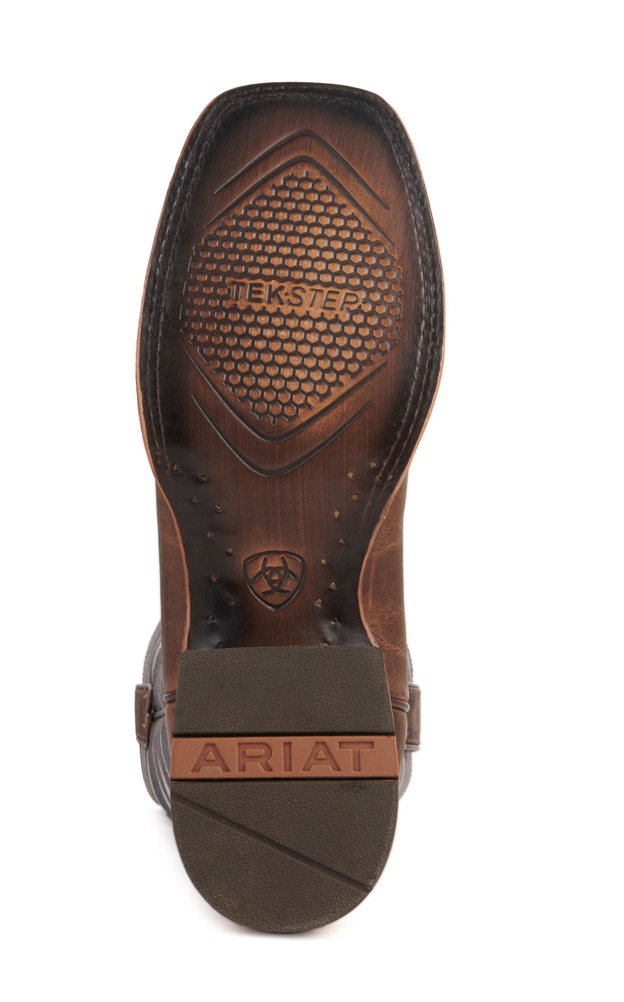 Ariat Men's Frontier Chimayo Natural Brown and Aztec Wide Square Toe Cowboy Boots - Image 1