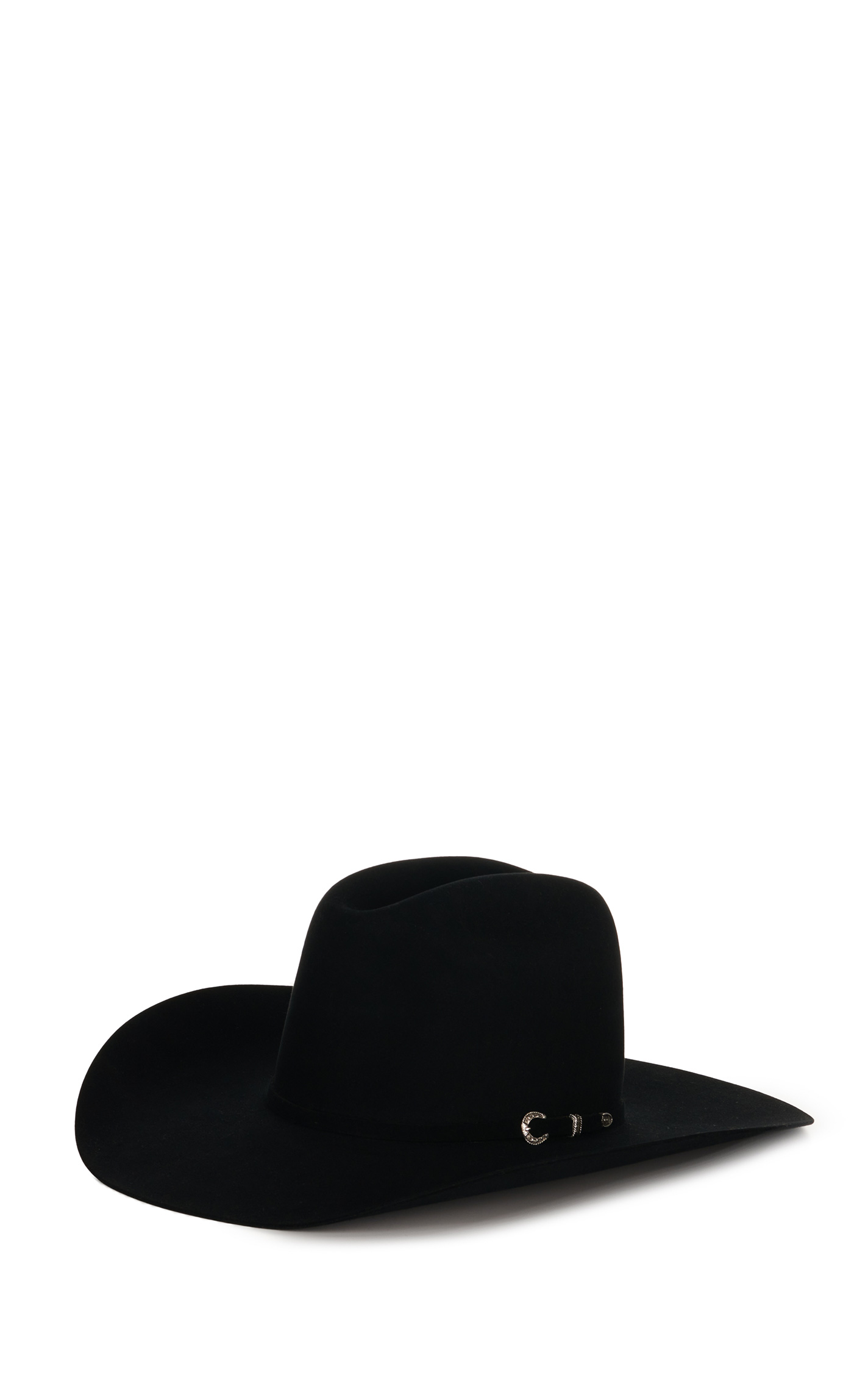 Resistol Rough N Ready 30X Black Cattleman's Crown Felt Cowboy Hat - Image 1