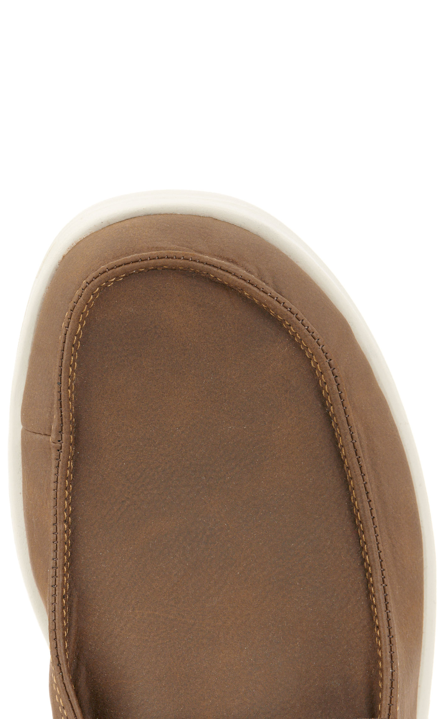 Hey Dude Men's Paul Brown Faux Leather Moc Toe Casual Shoes - Image 1