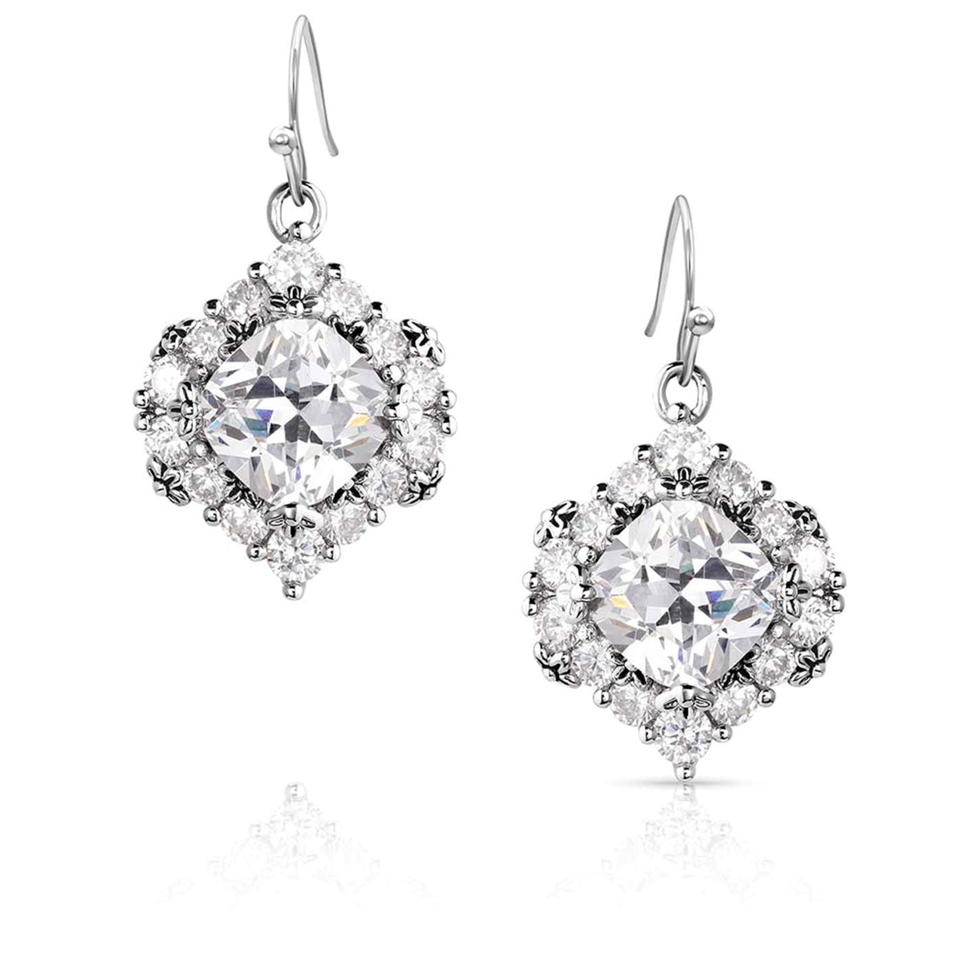 Montana Silversmiths Silver Refined Light Earrings - Image 1