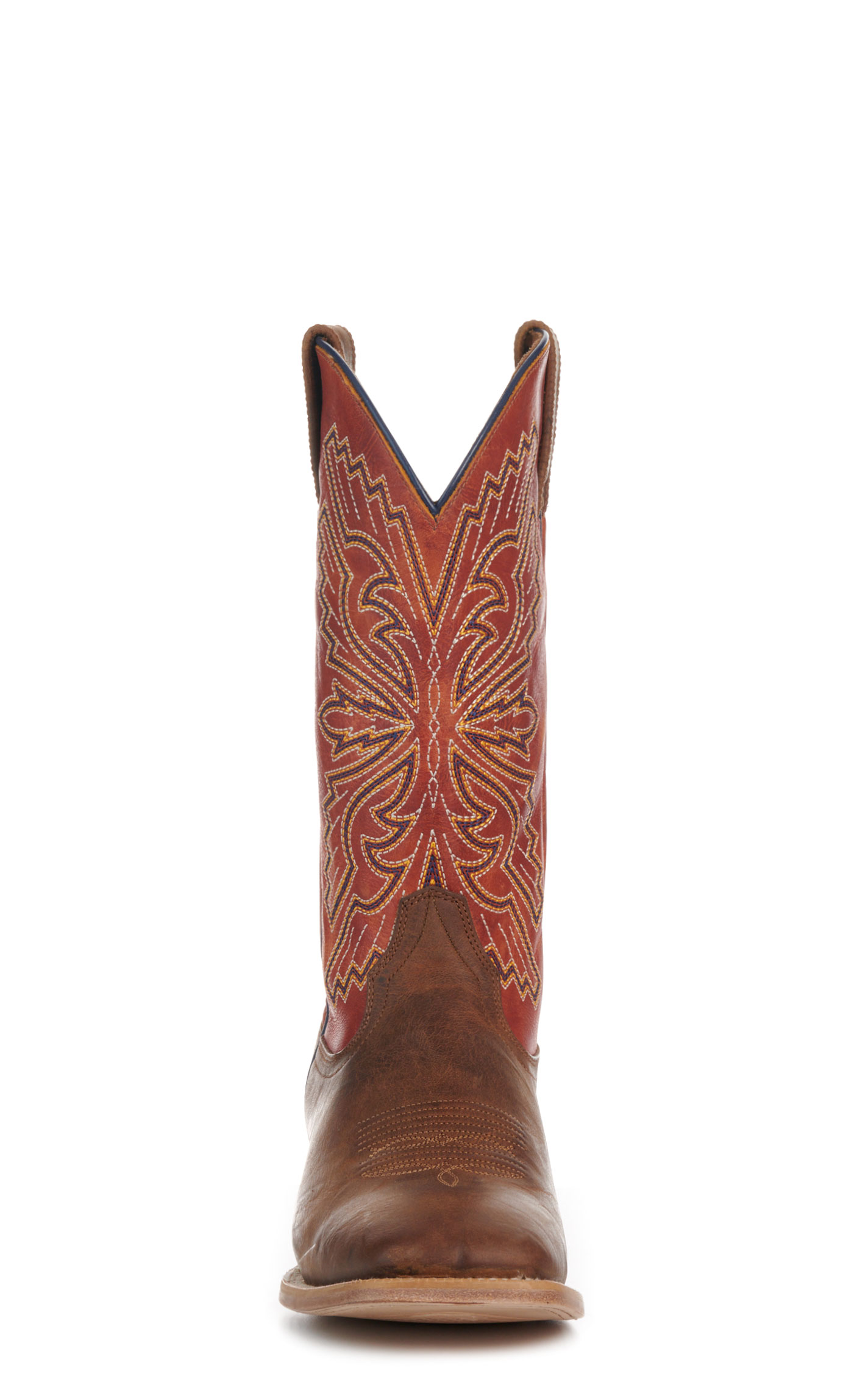 Ariat Men’s Sting Honey Tan and Tangerine TekStep Wide Square Toe Cowboy Boots - Image 1