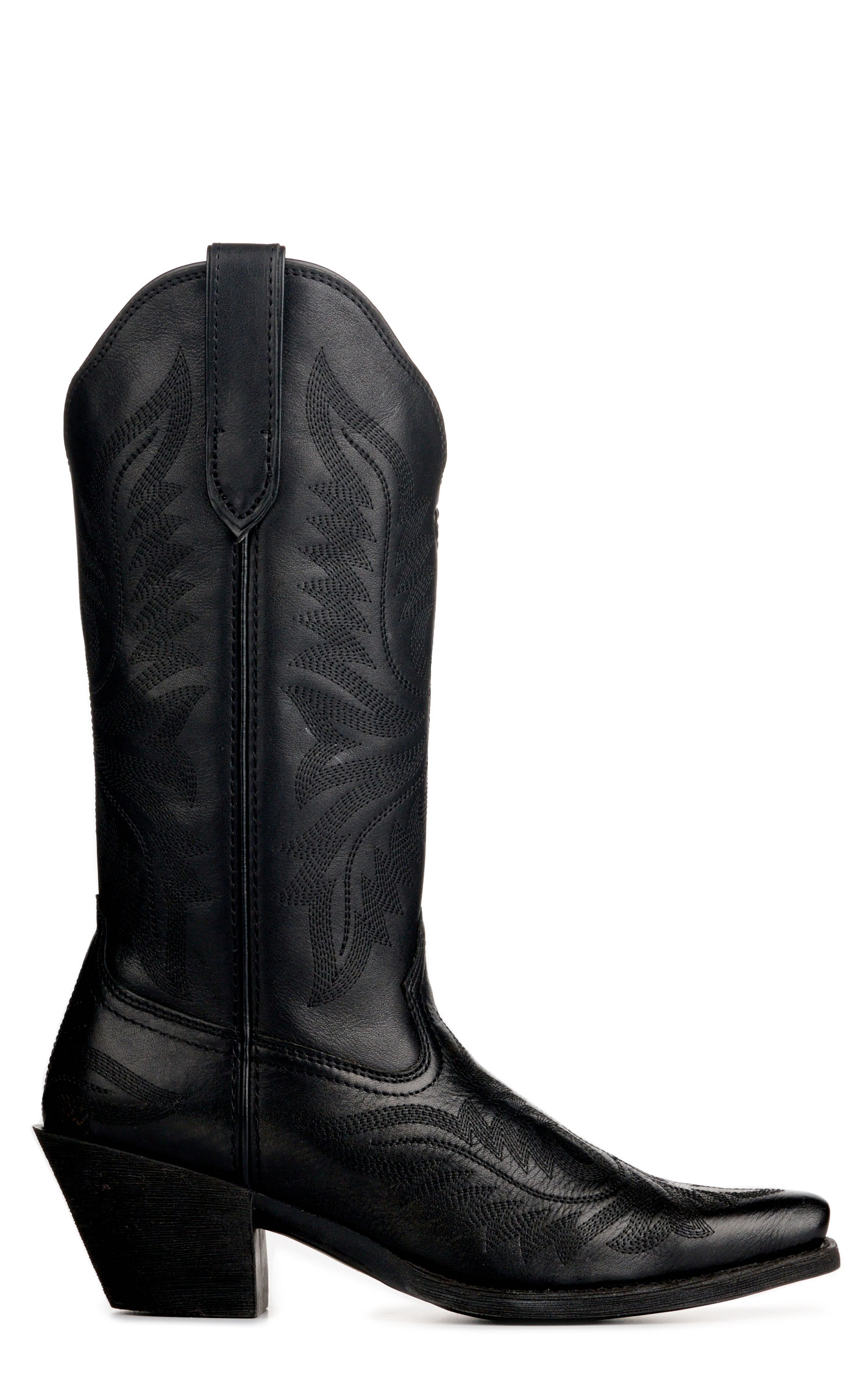 Ariat Women's Round Up Collins Black Snip Toe Cowboy Boots - Image 1