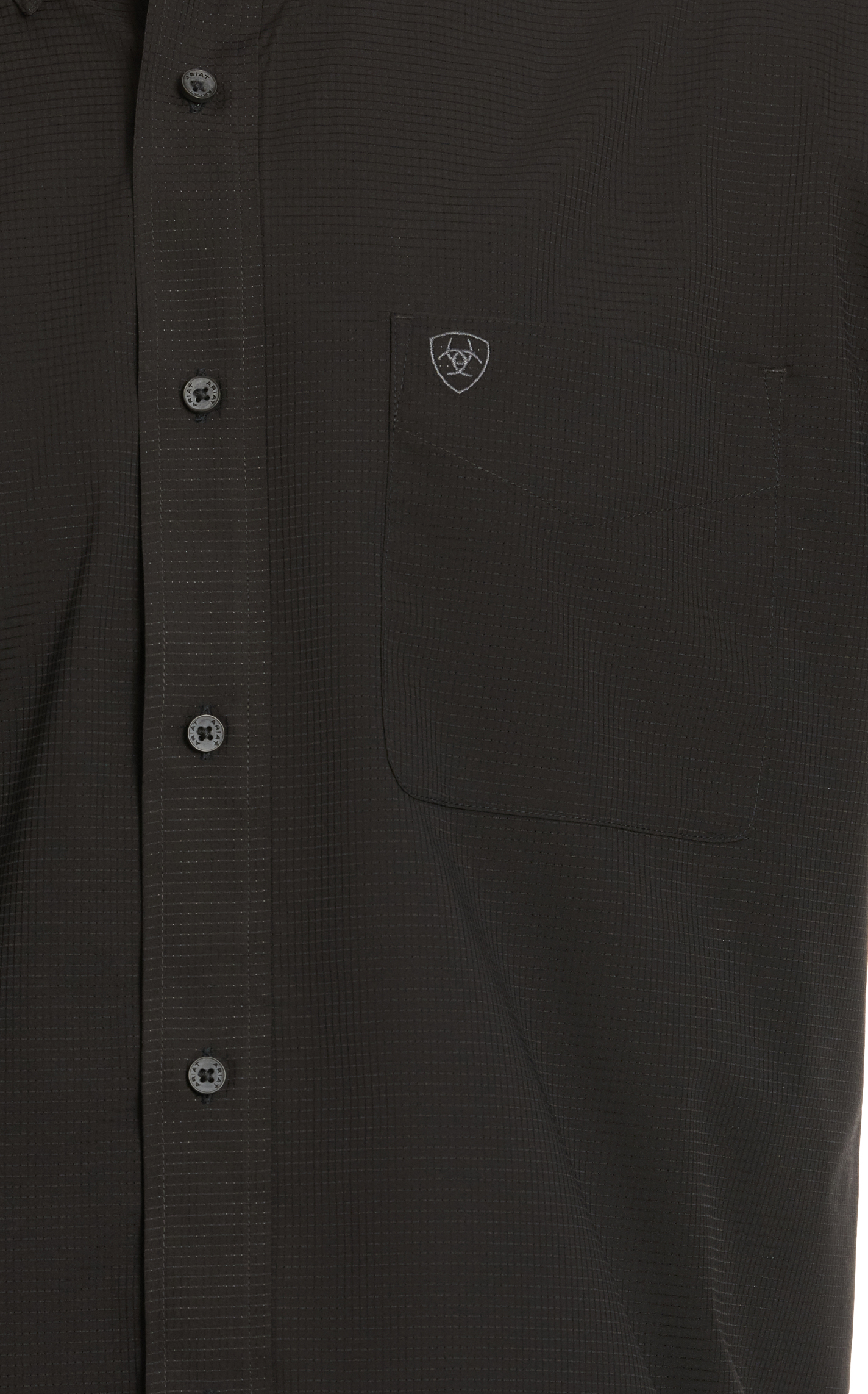 Ariat Men's 360 Airflow Black Long Sleeve Vented Shirt - Image 1