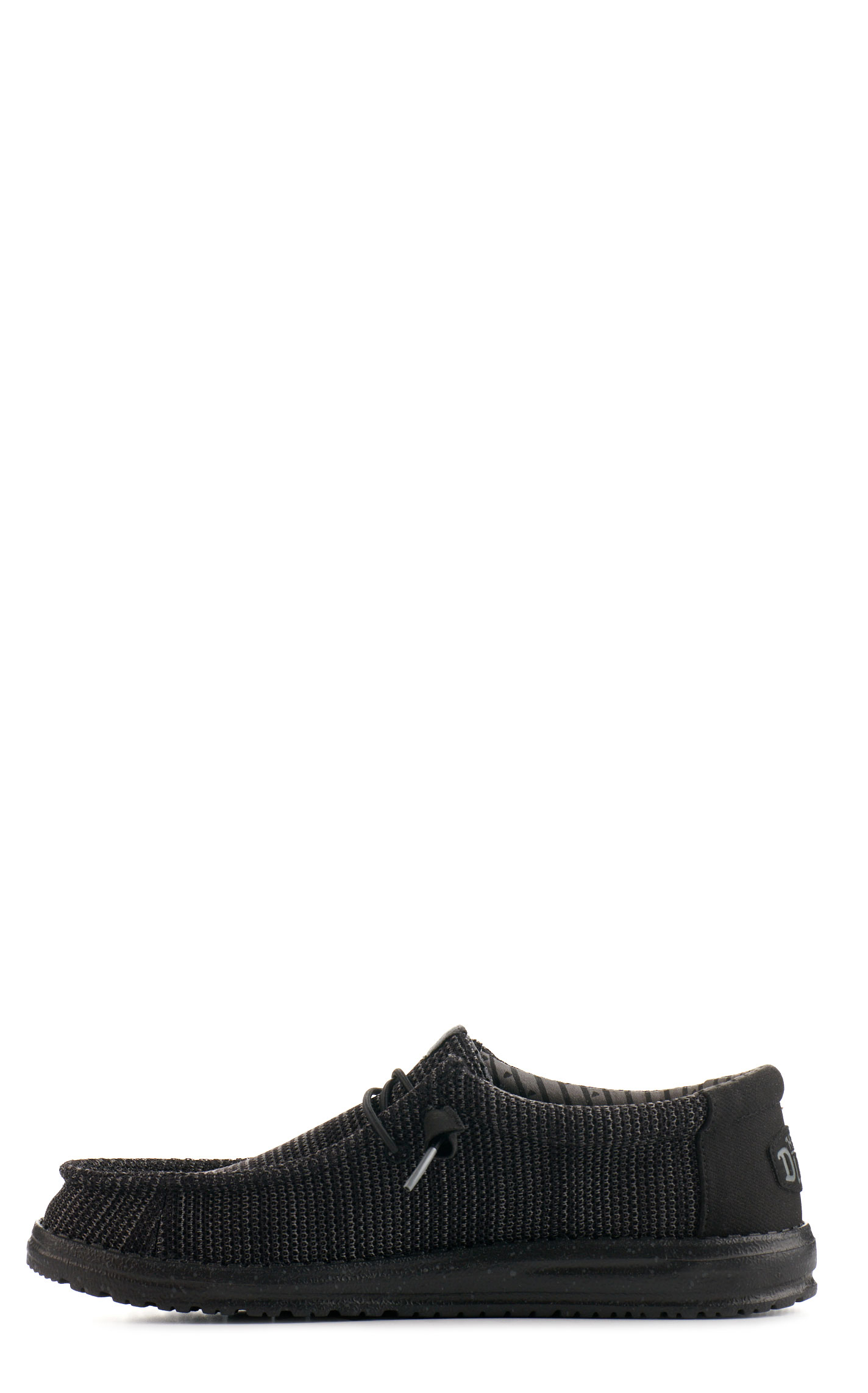 Hey Dude Men's Wally Stretch Sox Black Moc Toe Casual Shoes - Image 1