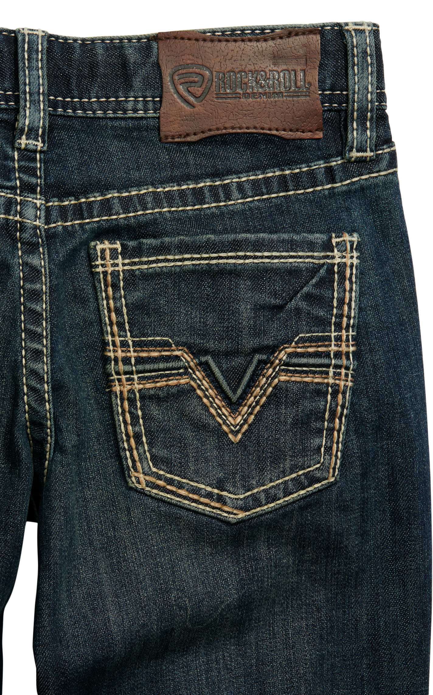 Rock & Roll Denim Boy's BB Gun Dark Wash Boot Cut Jeans - Image 1