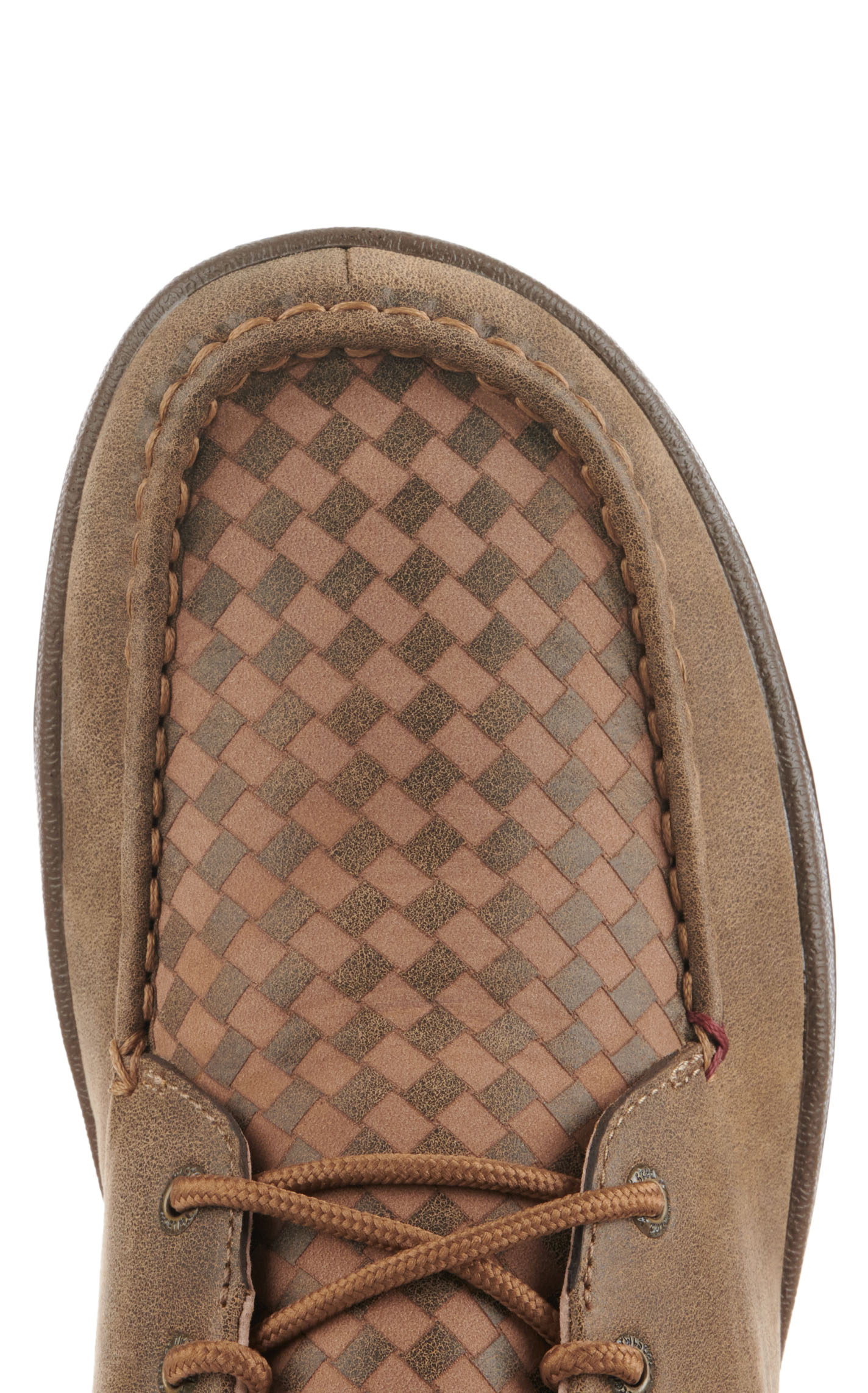 Twisted X Men's Brown Bomber with Basketweave Insert Moc Toe Casual Shoes - Image 1