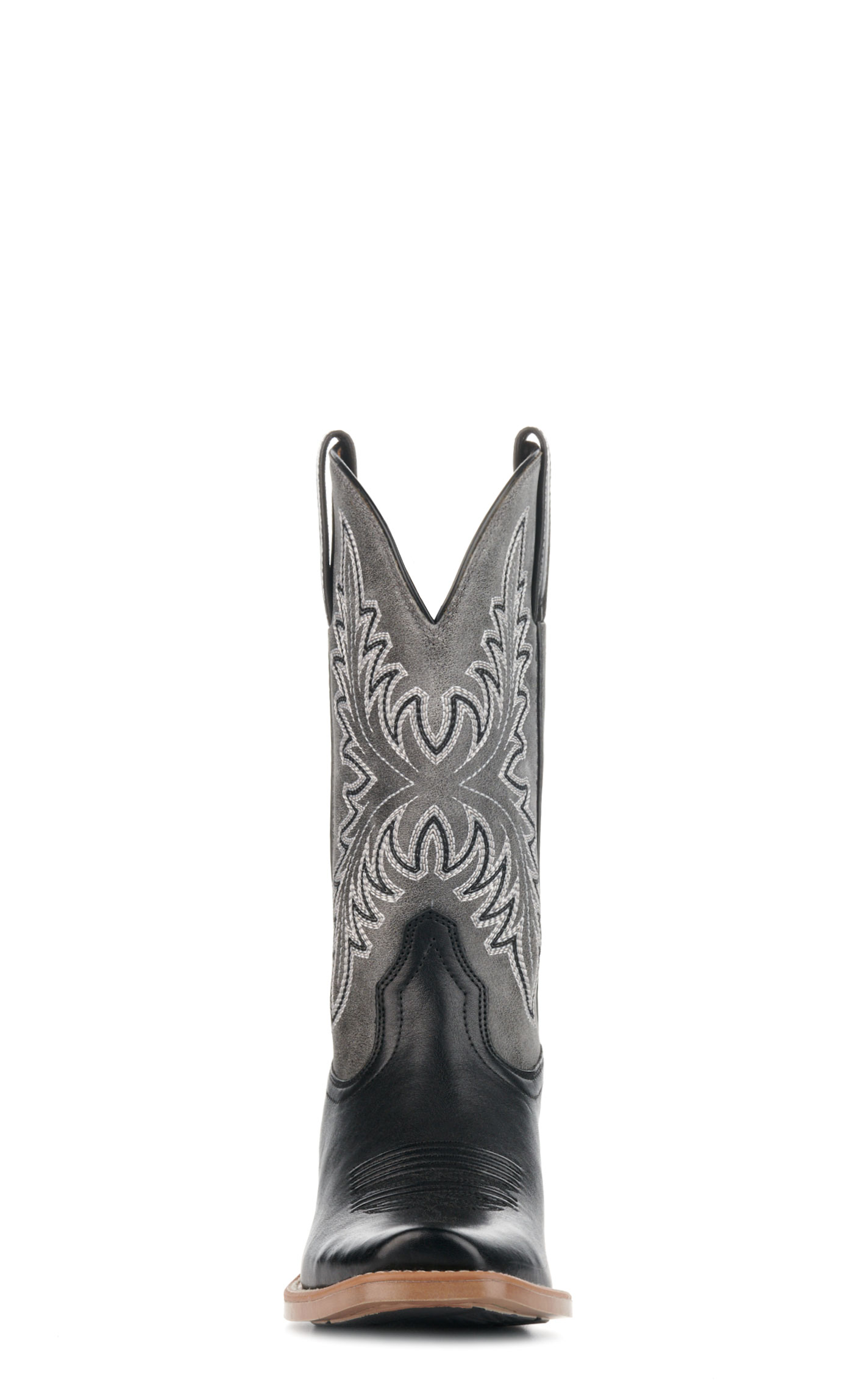 Ariat Men's Renegade Black and Titanium Bantamweight Punchy Square Toe Cowboy Boots - Image 1