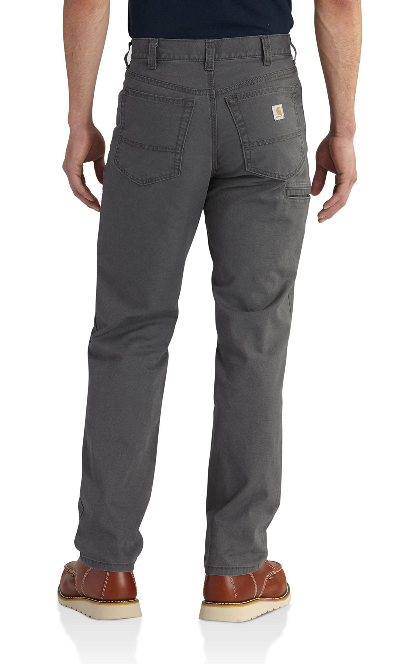 Carhartt Men's Charcoal Rugged Flex Canvas Work Pants - Image 3