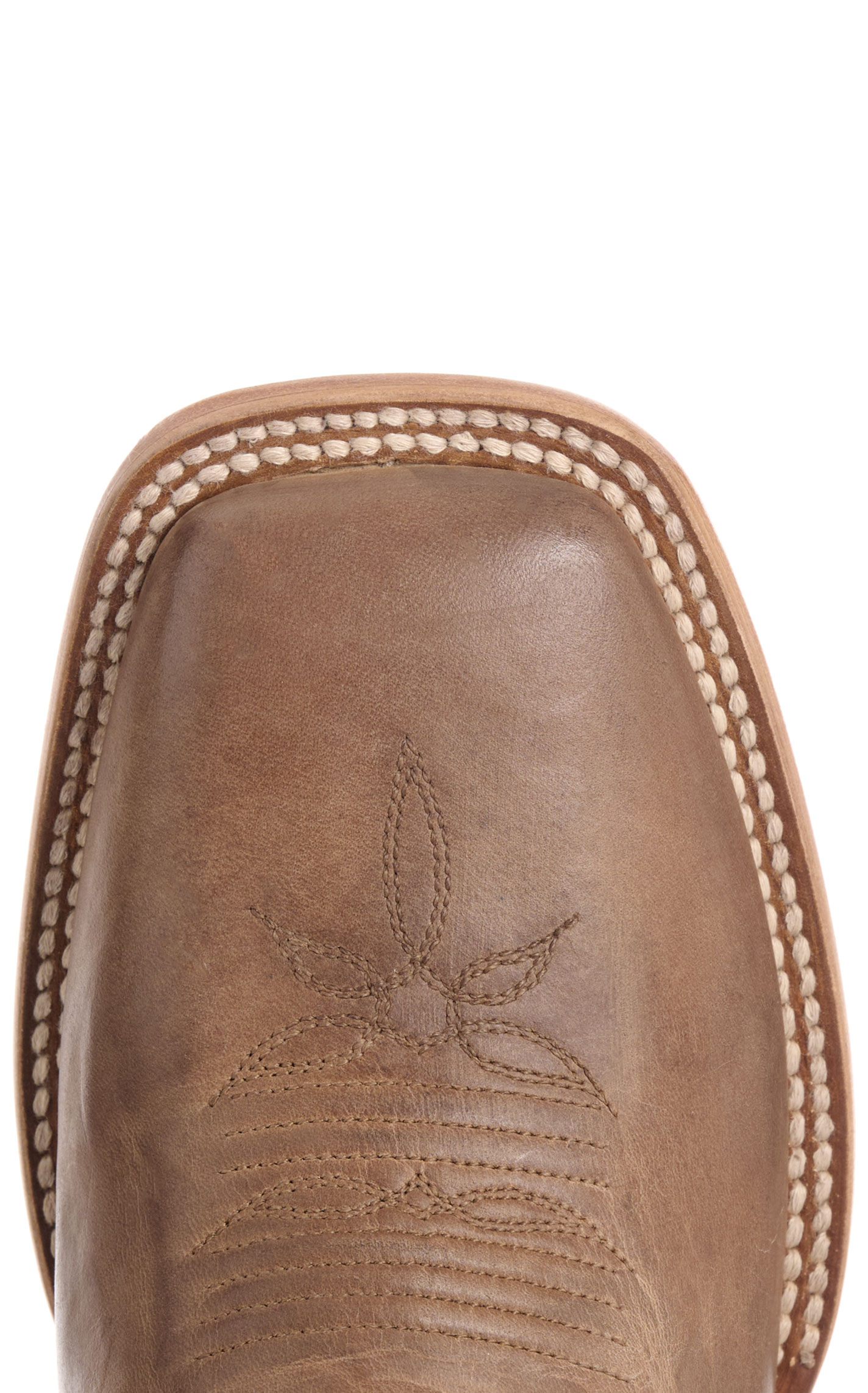 Dan Post Women’s Tan Lacey Leather Broad Square Toe Cowboy Boots - Image 1