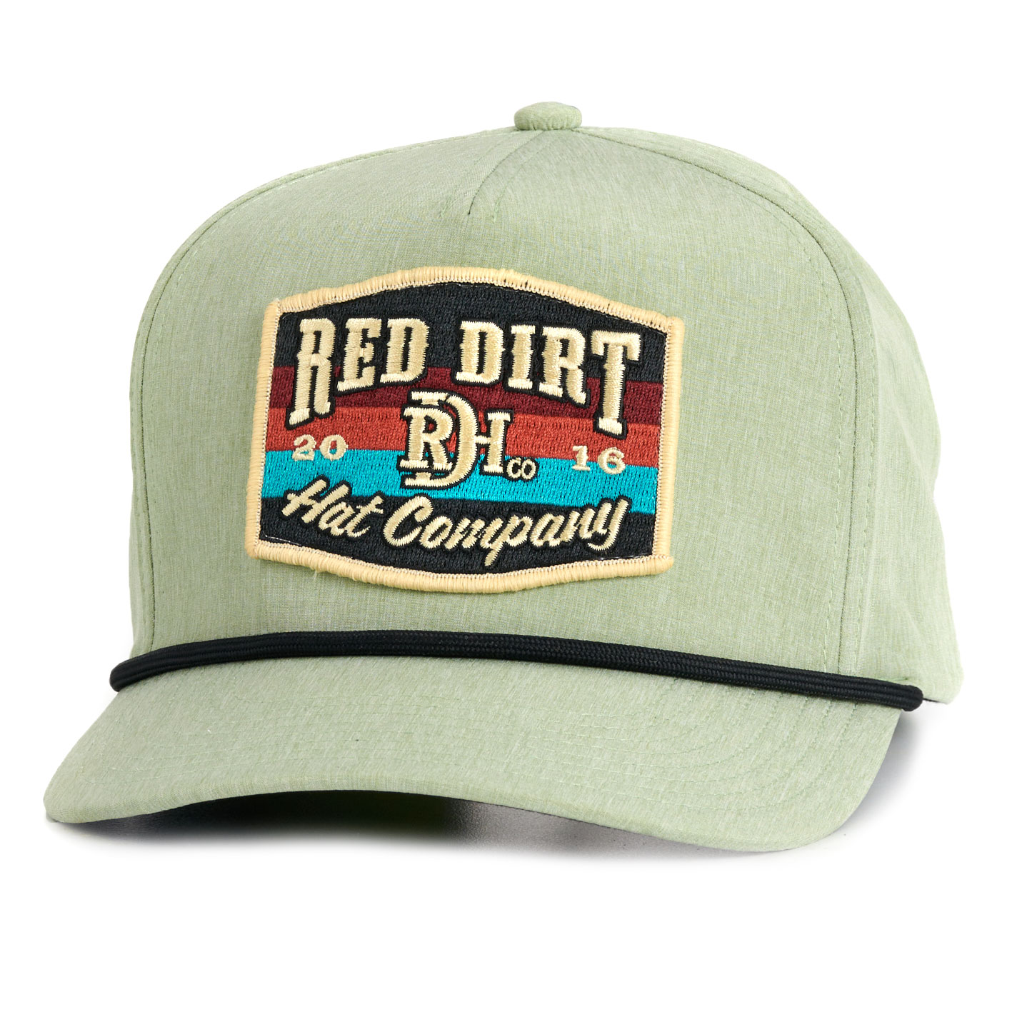 Red Dirt Hat Company Mint Bandit Serape Patch and Black Rope Snapback Cap - Image 1