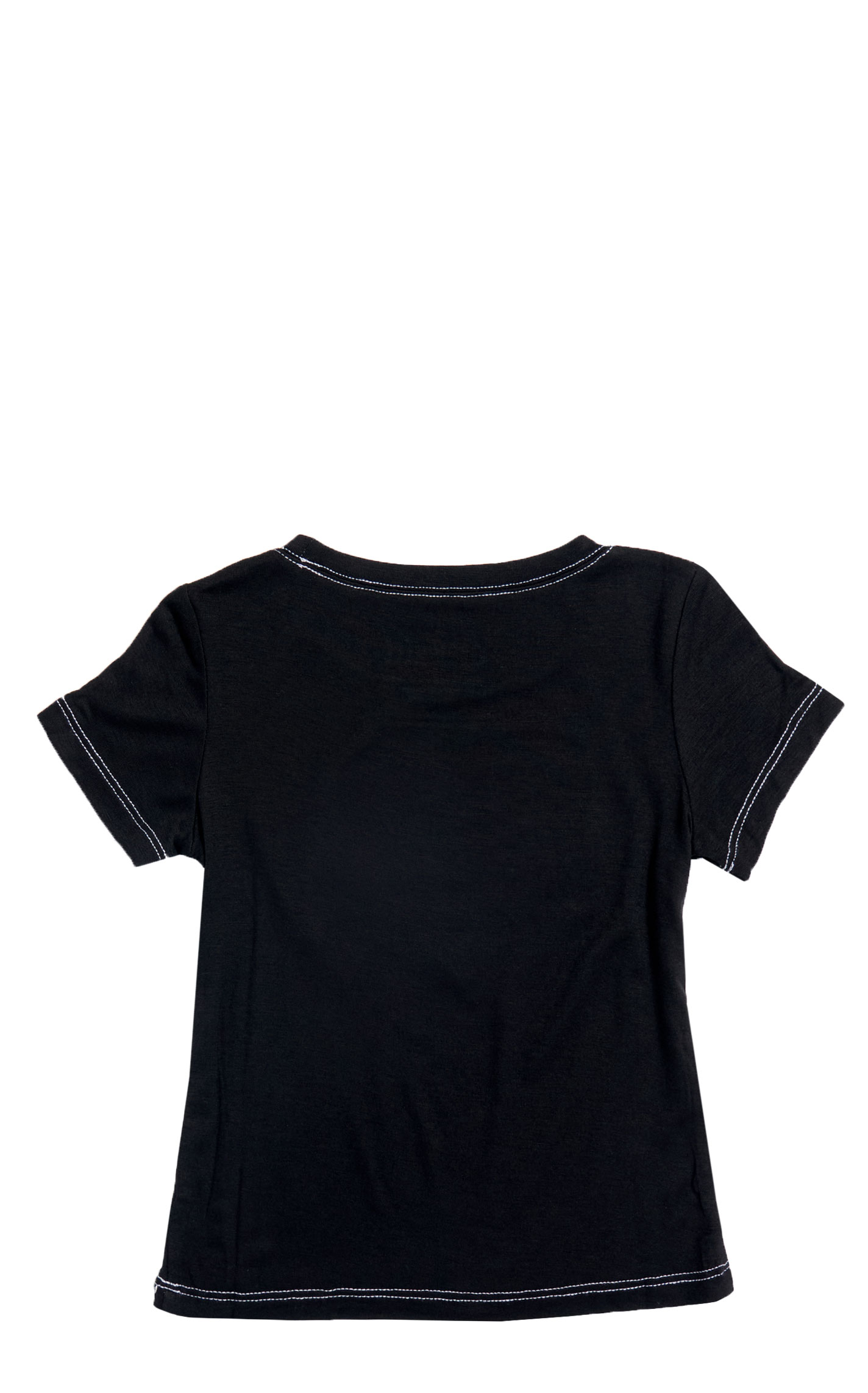 Cowgirl Hardware Toddler Girl's Black Wild at Heart Studded Top - Image 1