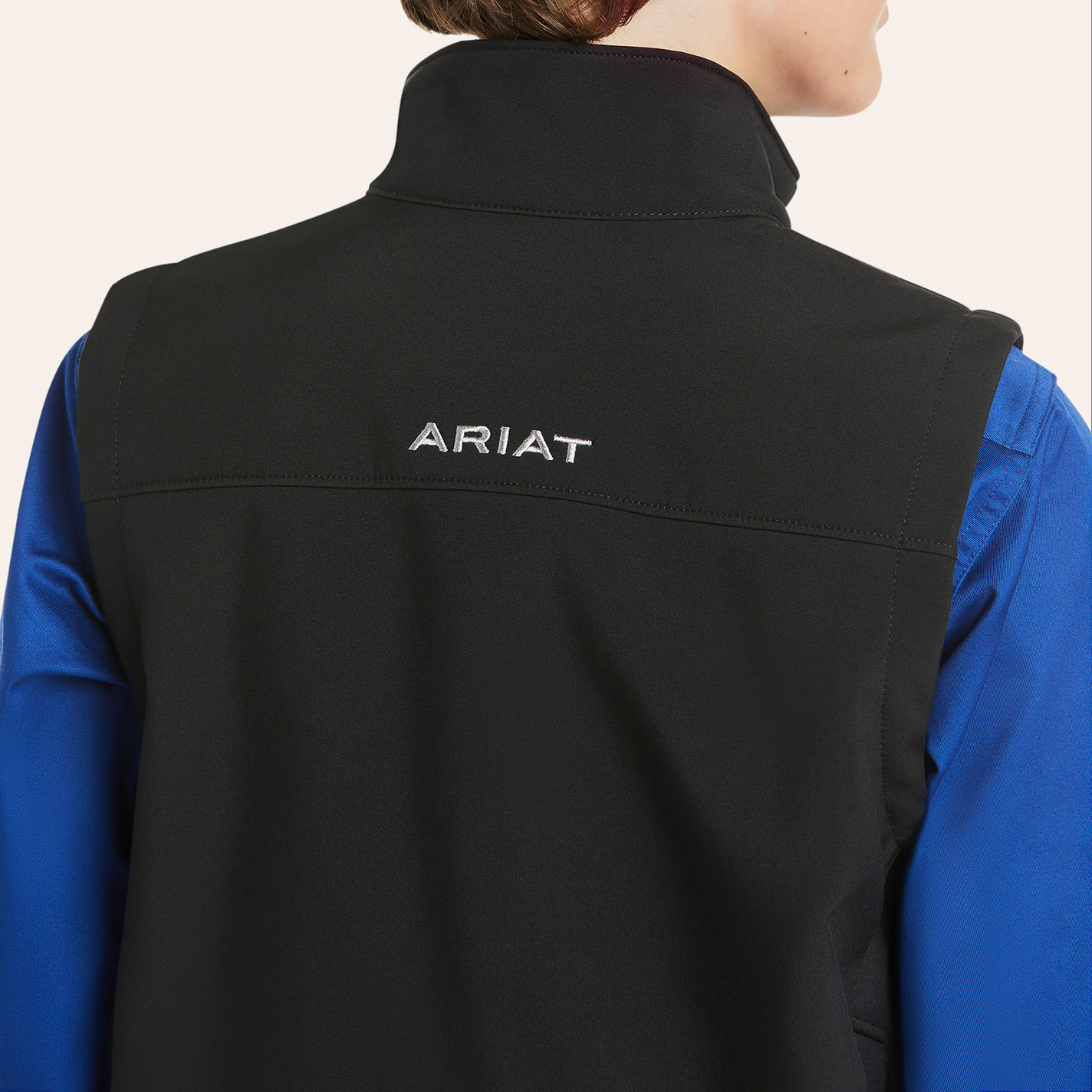Ariat Youth Vernon Black Bonded Vest - Image 1