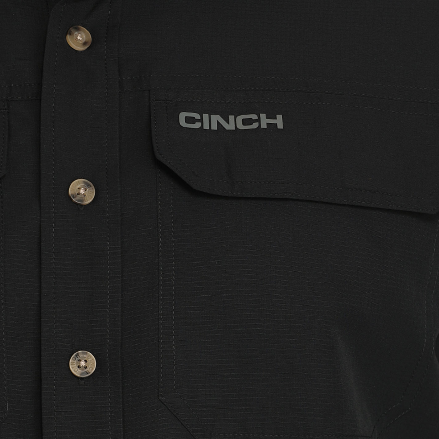 Cinch Men's Solid Black ArenaFlex Western Shirt - Image 1