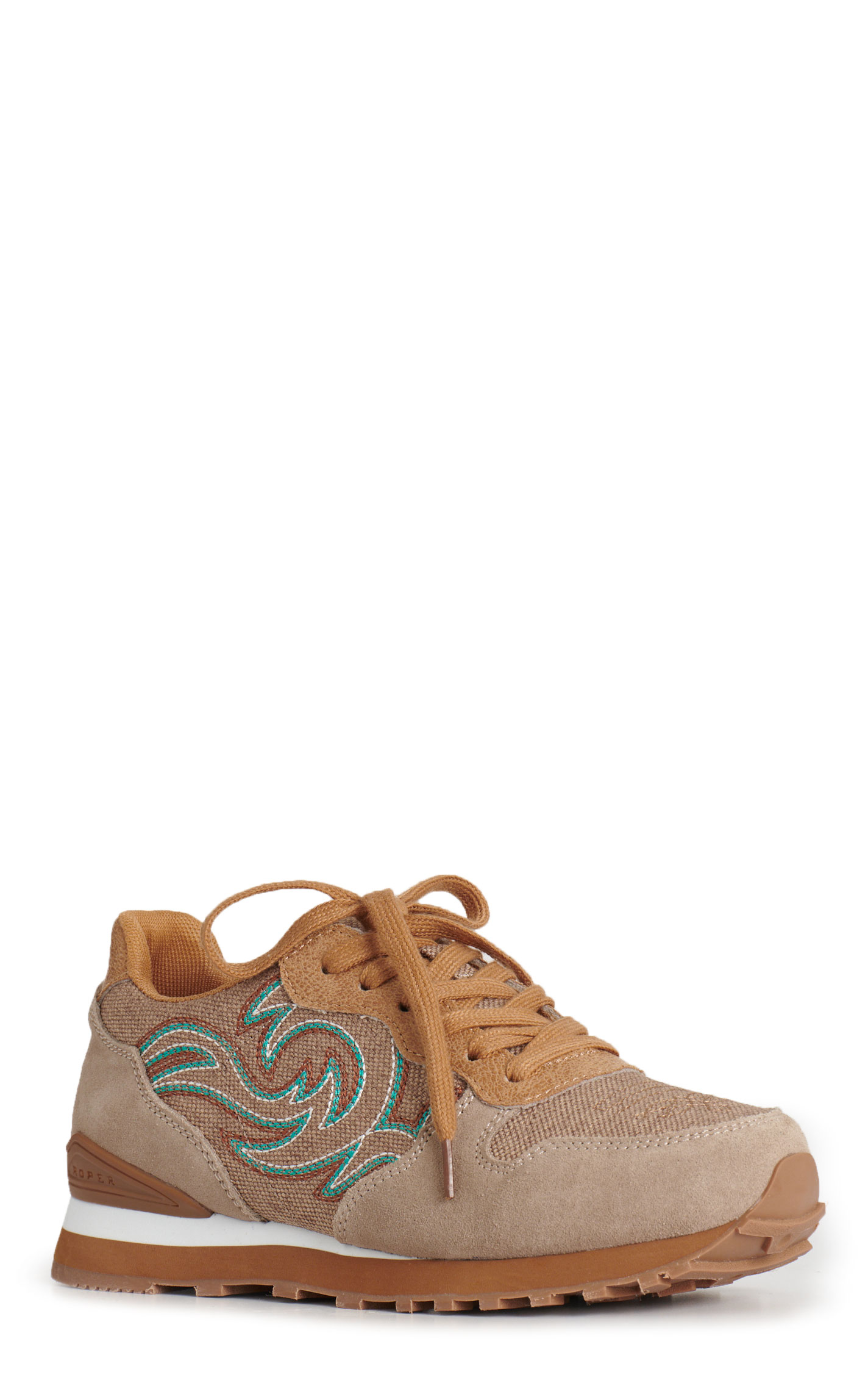Roper Women's Giddyup Jogger Beige Casual Shoes - Image 1