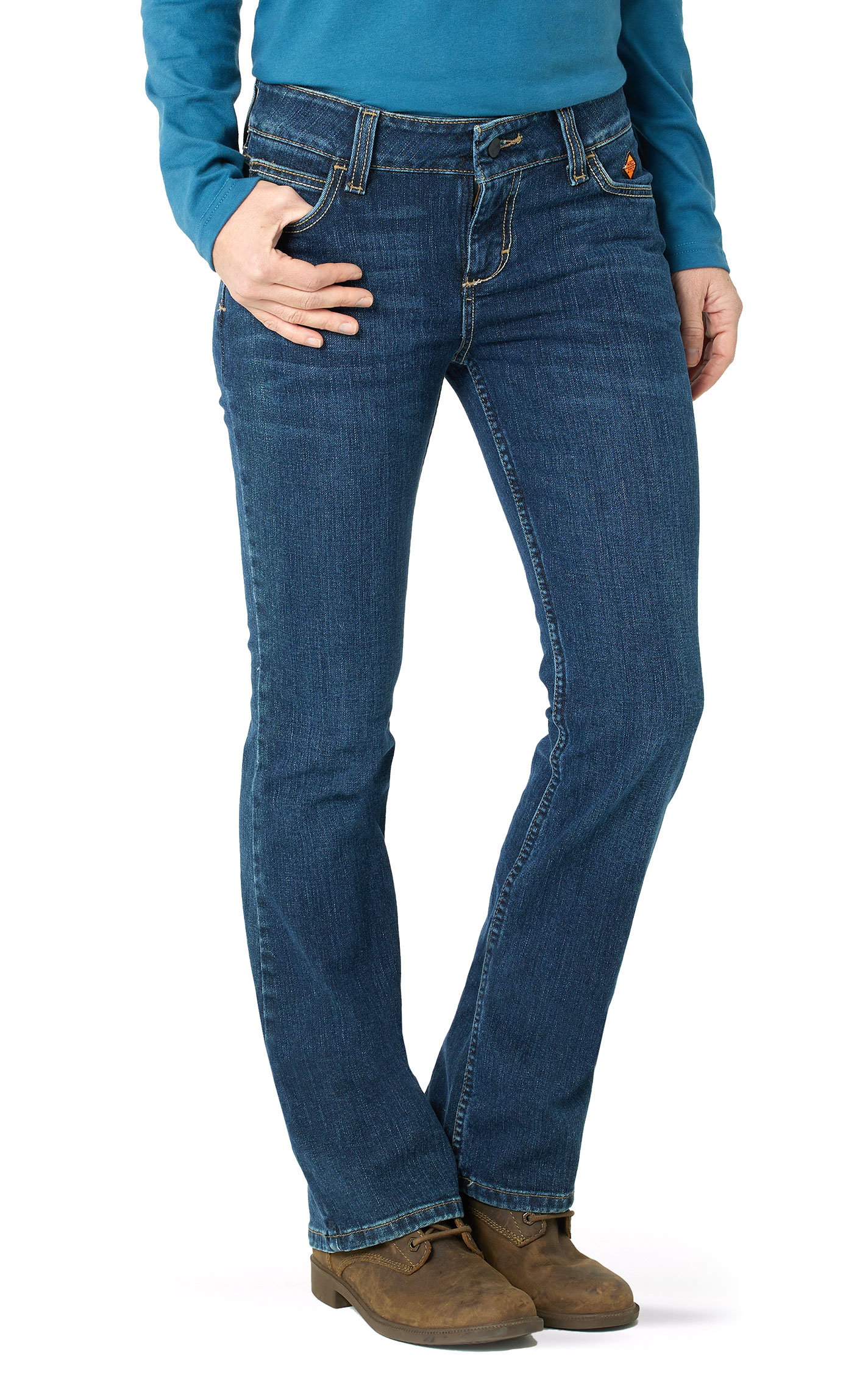Wrangler Retro Women's Mae Dark Wash Boot Cut FR Jeans - Image 1