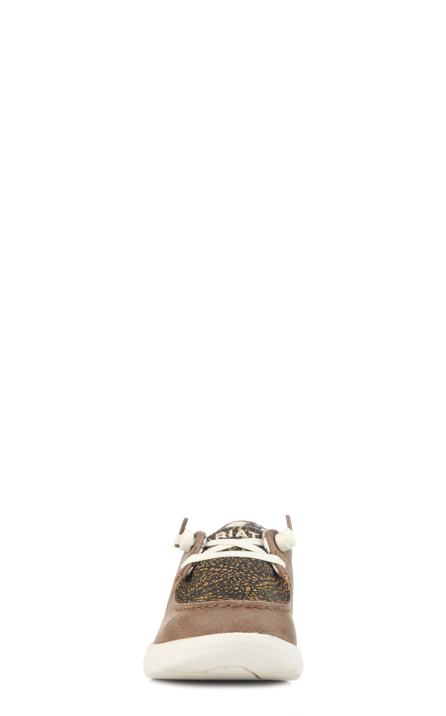 Ariat Women's Hilo Brown Bomber and Distressed Hide Moc Toe Lace Up Casual Shoe - Image 1