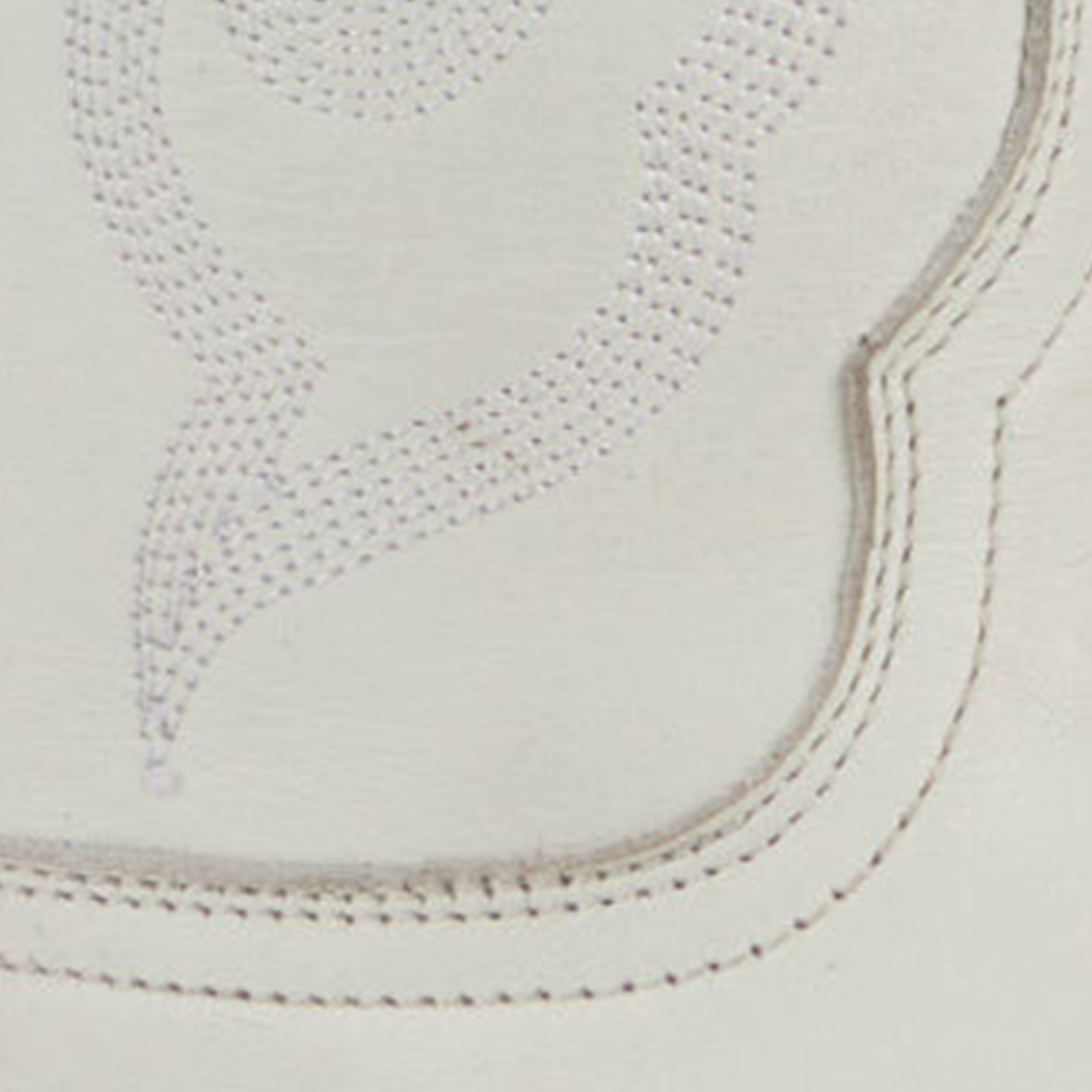 Cavender’s Women’s Leather White with Tonal Embroidery Snip Toe Cowboy Boots     - Image 1