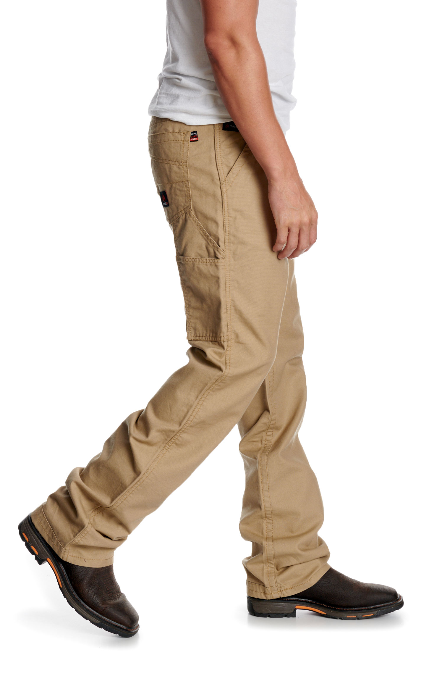 Forge Men's Khaki FR Utility Pants - Image 4