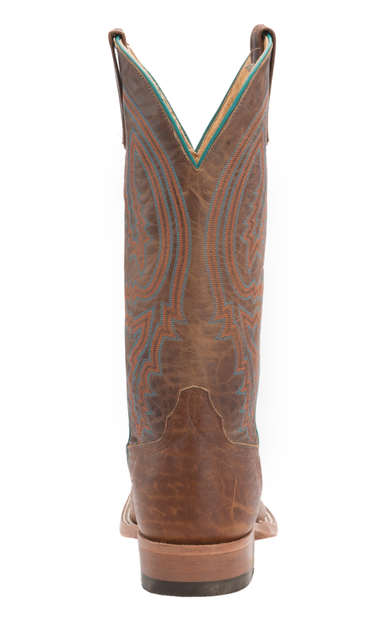 Anderson Bean Men's Tobacco Yeti and Brass Explosion Square Toe Cowboy Boots - Image 1