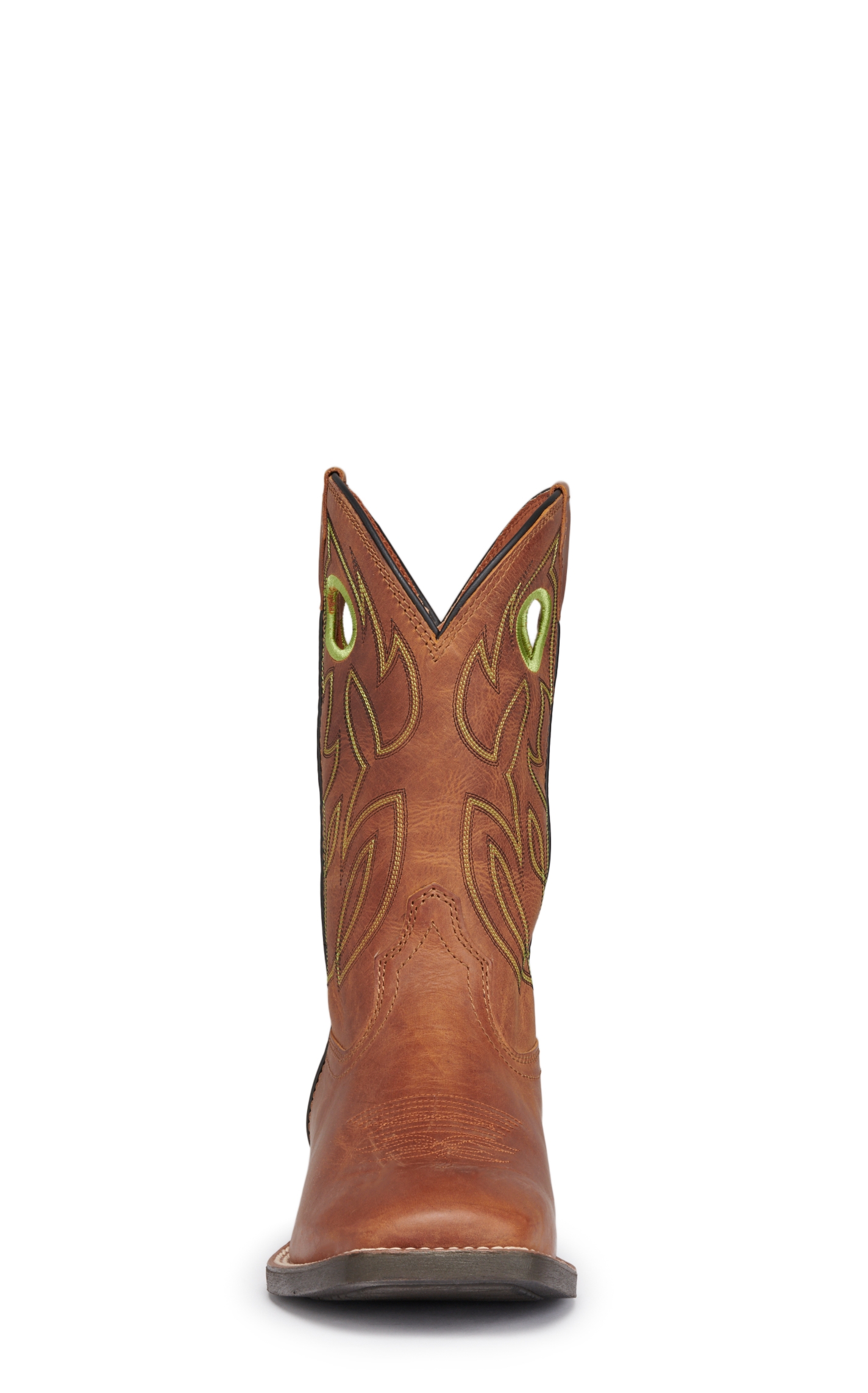 Justin Men's Bowline Hazel Tan Square Toe Cowboy Boots - Image 1
