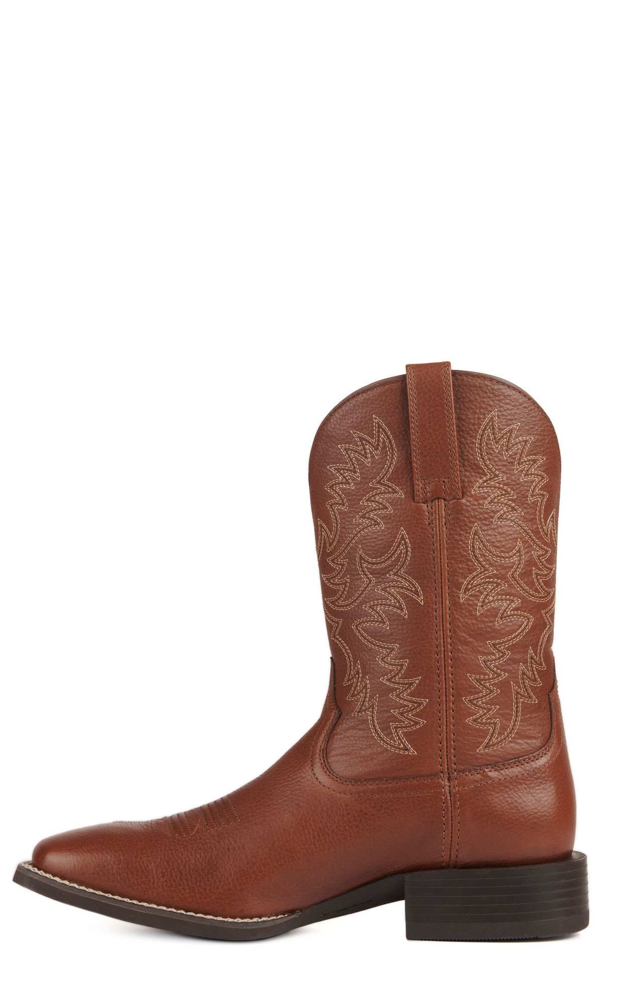 Ariat Men's Sport Latigo Toasted Tan Wide Square Toe Cowboy Boots - Image 1