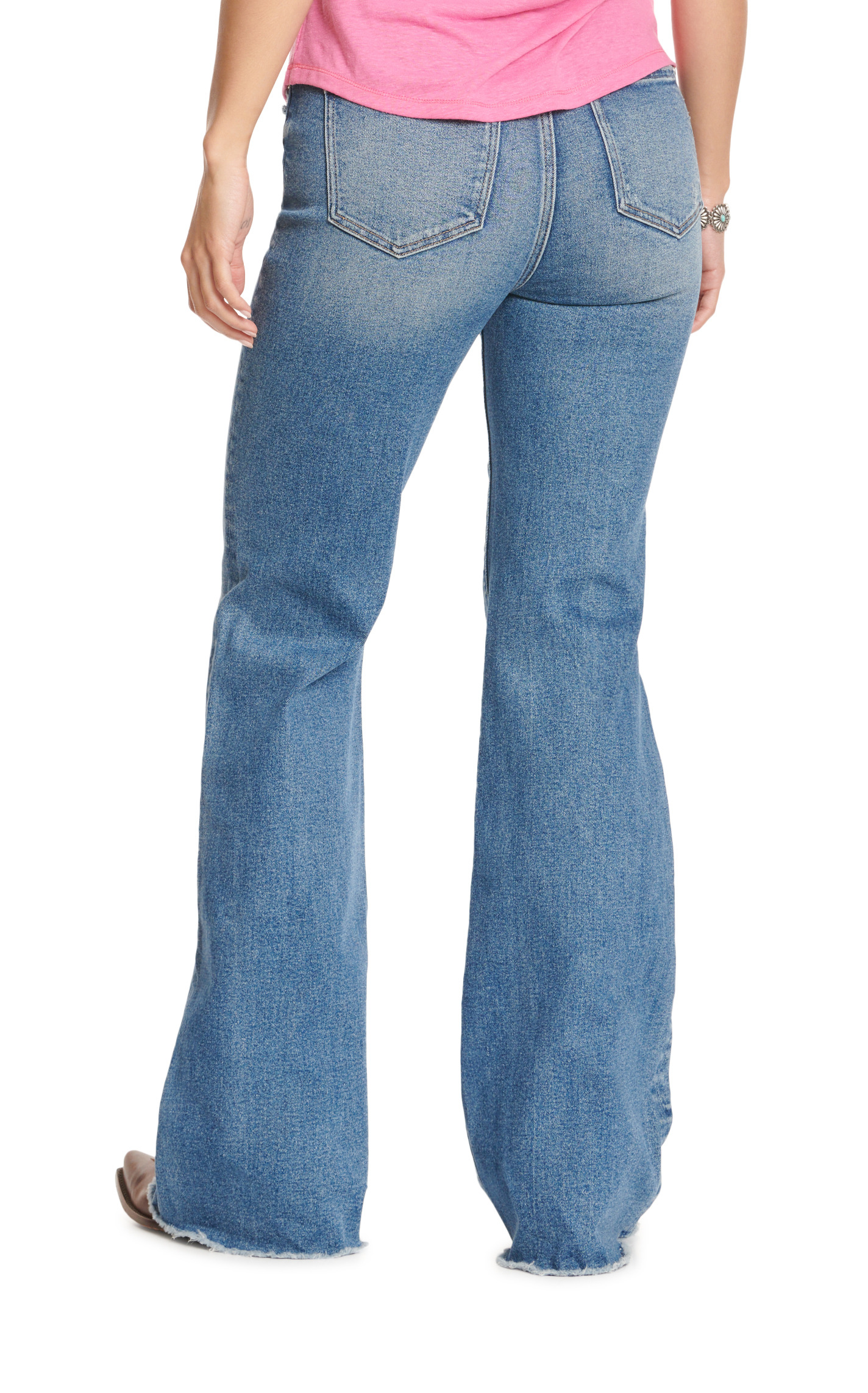 Rockin C Women's Medium Wash Vintage Flare Leg Jeans - Image 1