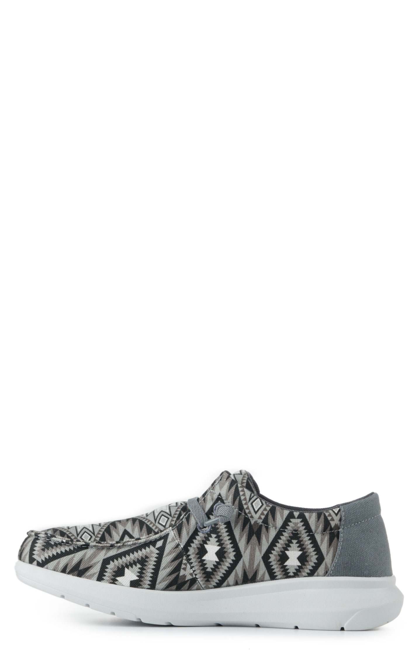 Ariat Men's Hilo Gray Aztec Print Moc Toe Lace Up Casual Shoe - Image 1