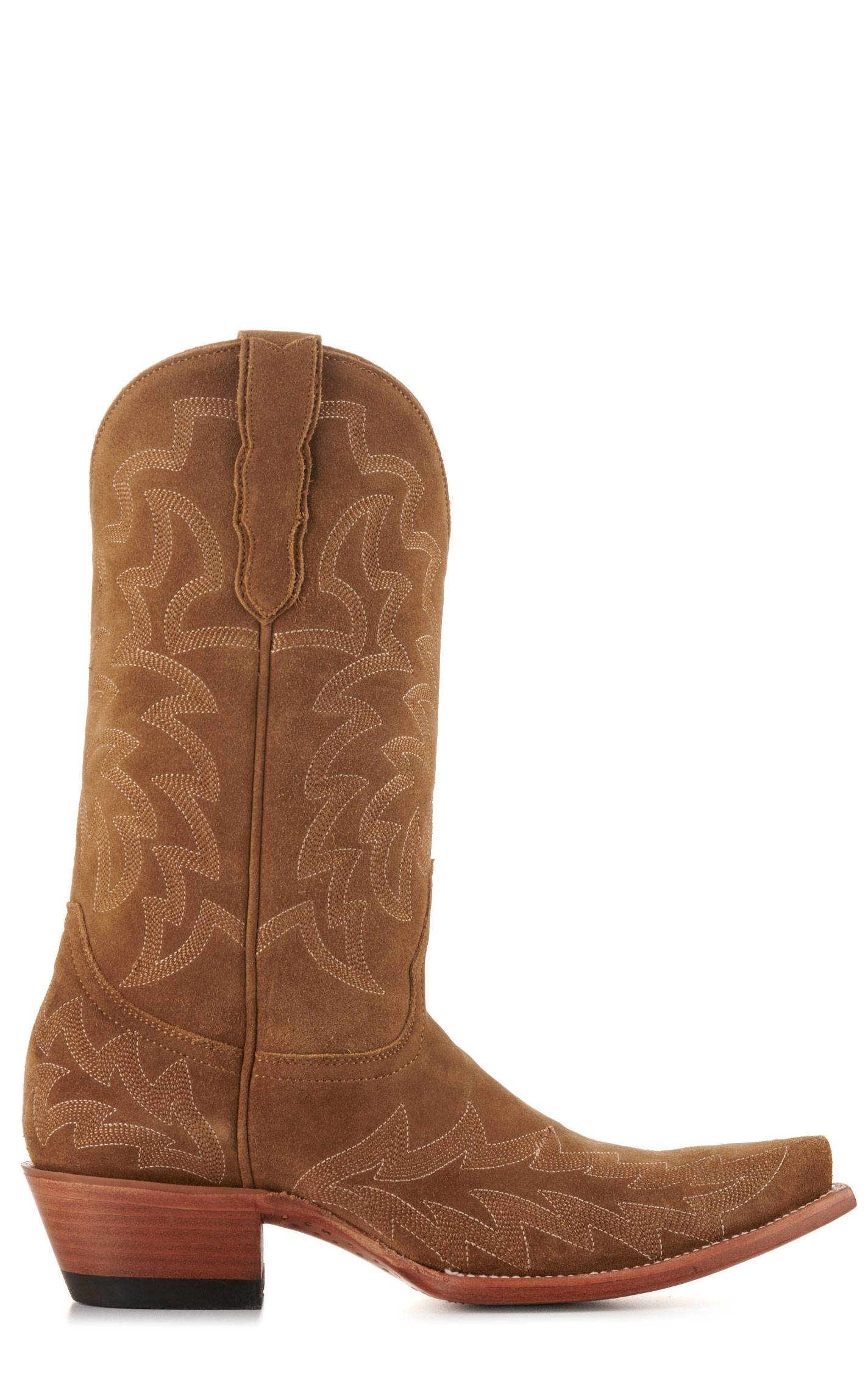 Cavender's Women's Sand Suede Snip Toe Cowboy Boots - Image 1