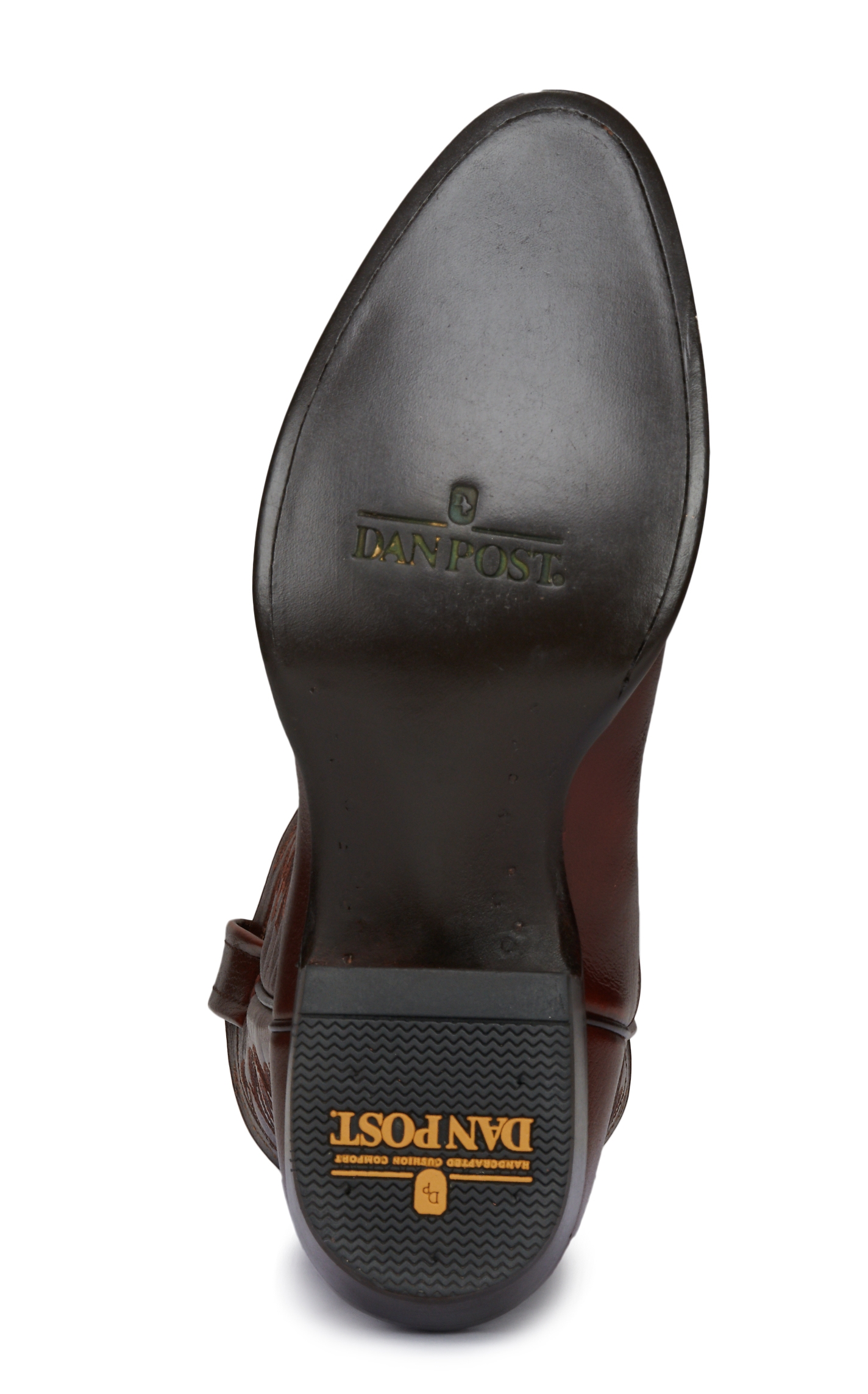 Dan Post Men's Antiqued Tan Round Toe Cowboy Boot - Image 1