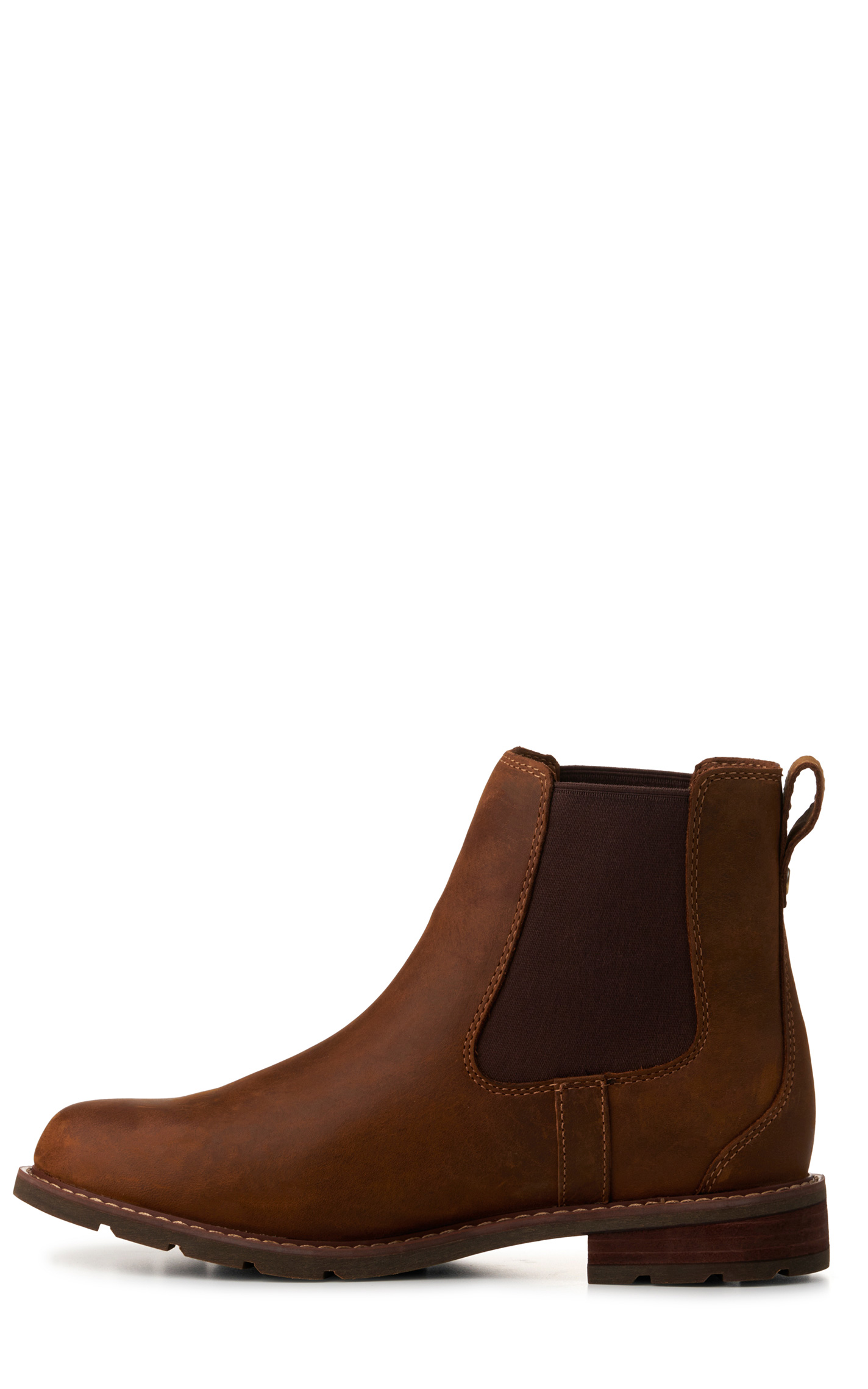 Ariat Women's Wexford Weathered Brown Waterproof Round Toe Chelsea Boots - Image 1