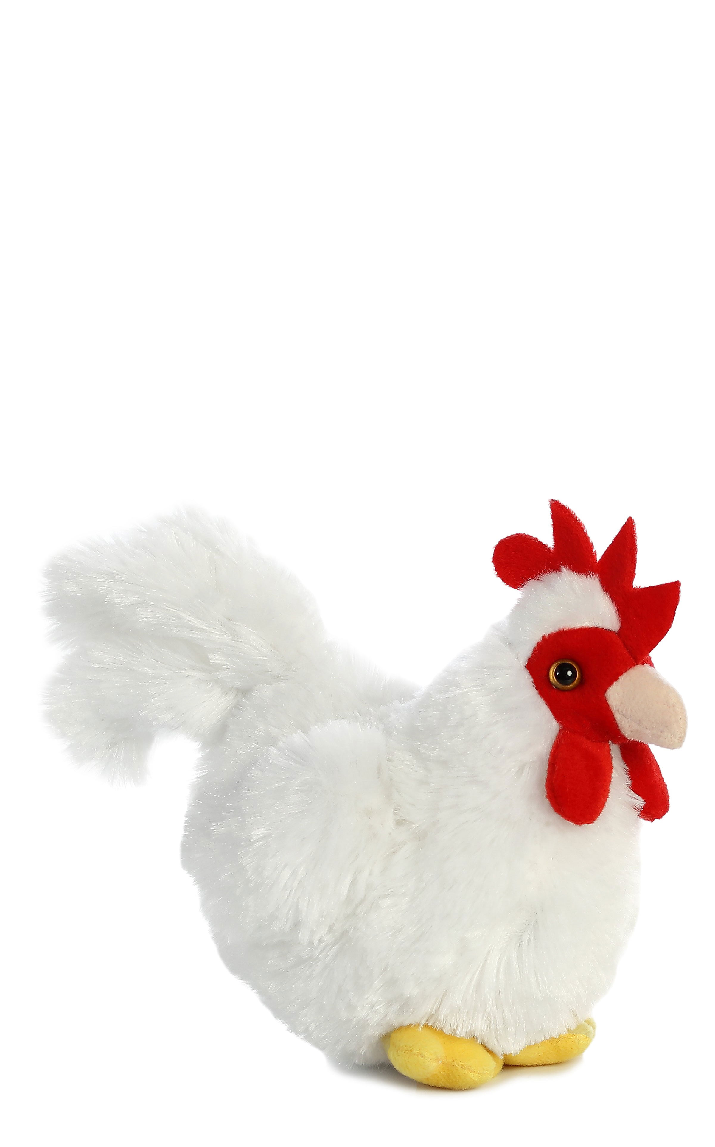 Aurora Flopsies Mini White Chicken Stuffed Animal - Image 1