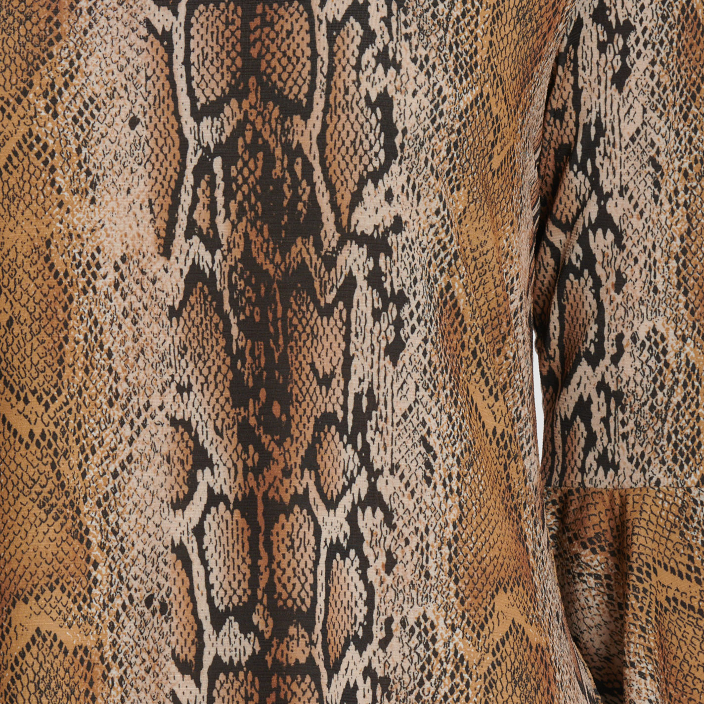 R.Rouge Women's Rich Snake Print Bell Sleeve Dress - Image 1