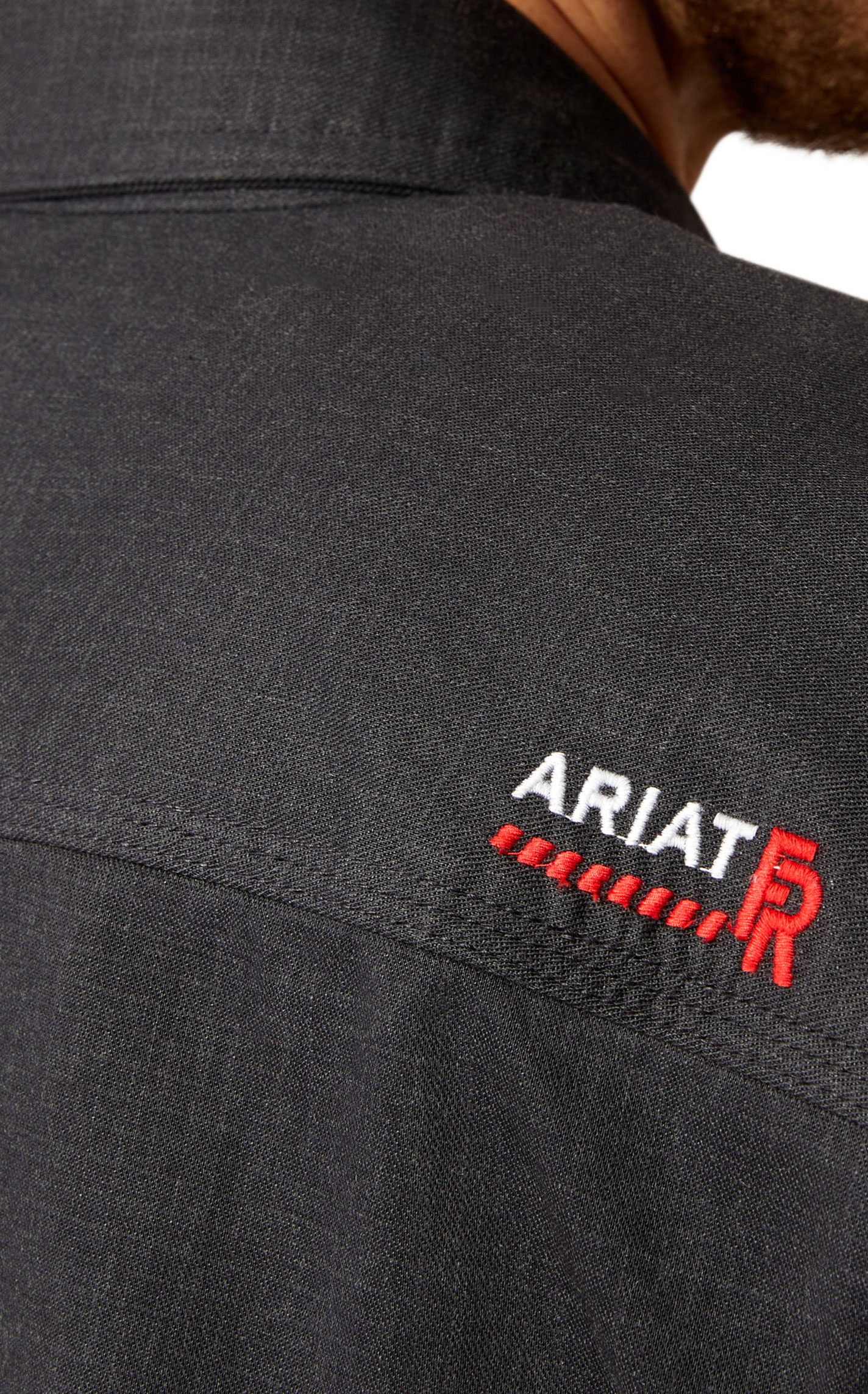 Ariat Men's FR Black Ripstop Softshell Shirt Jacket - Image 1