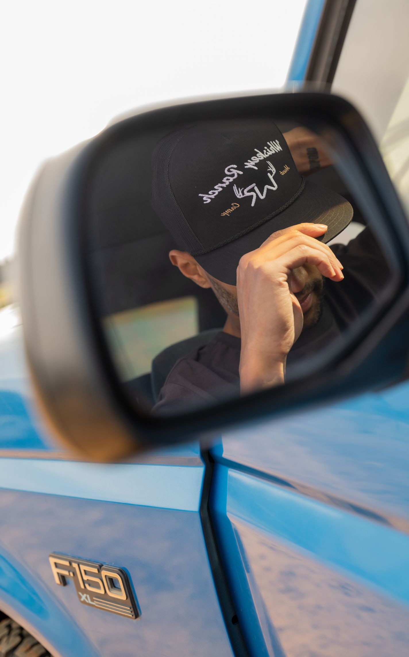 Whiskey Bent Hat Co. Black Hunt Club Logo Cap - Image 1