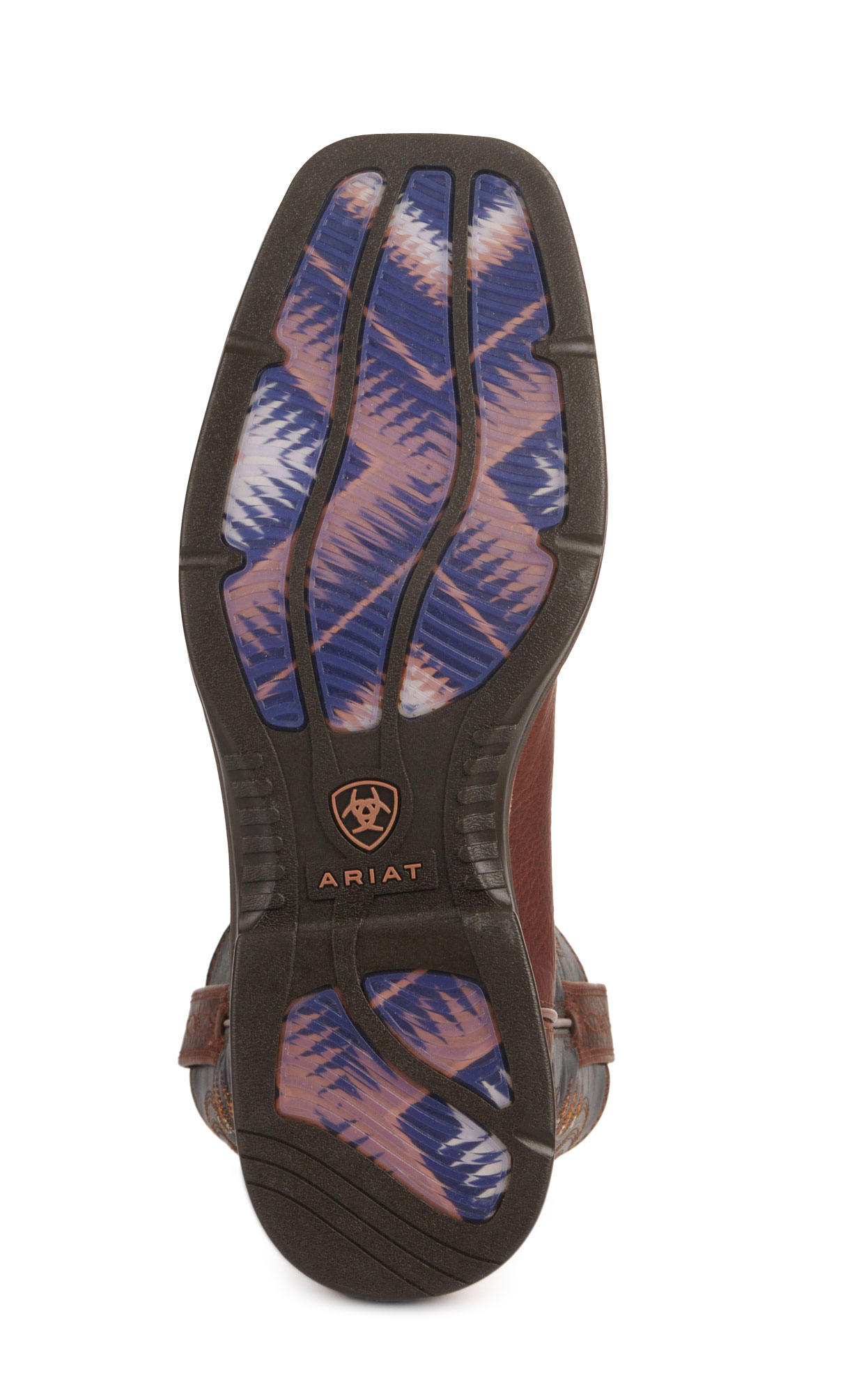 Ariat Men's Ridgeback Deepest Clay and Black Wide Square Toe Cowboy Boots - Image 1