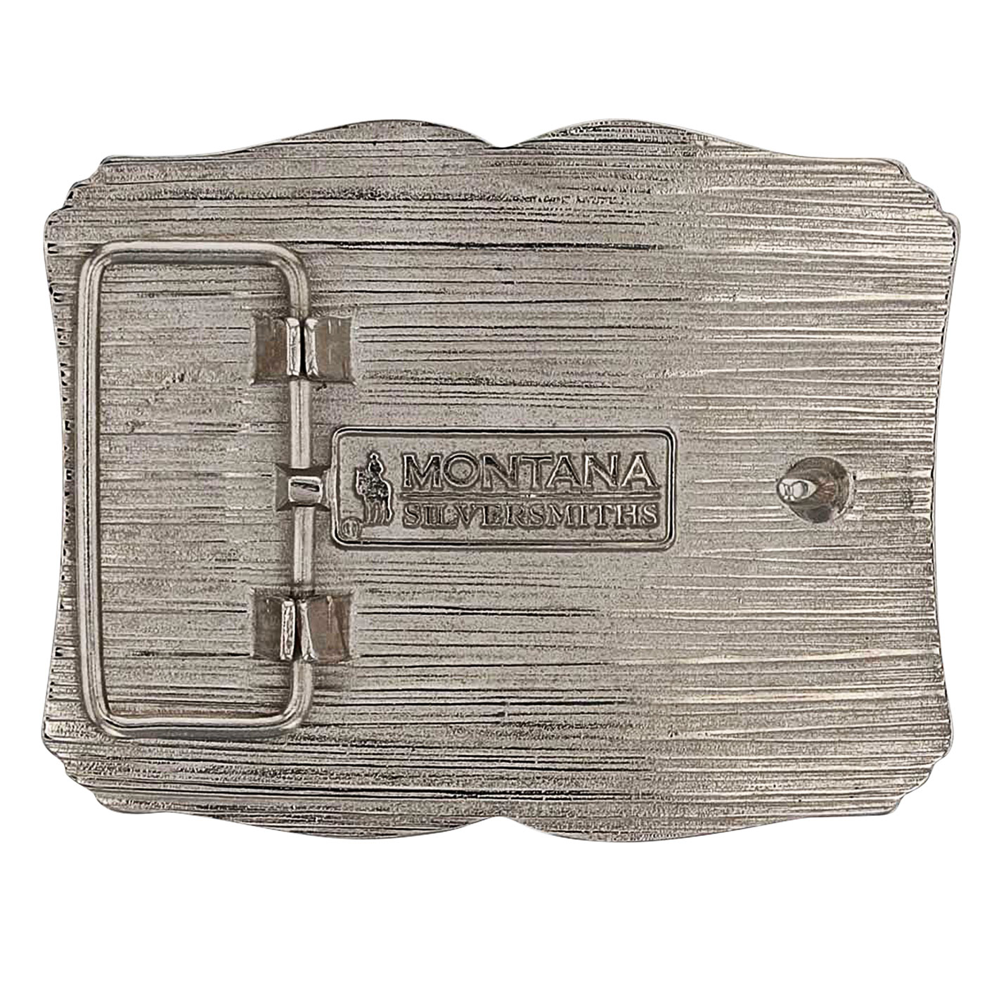 Attitude by Montana Silversmiths Large Silver Flag & Gold Eagle Belt Buckle - Image 1