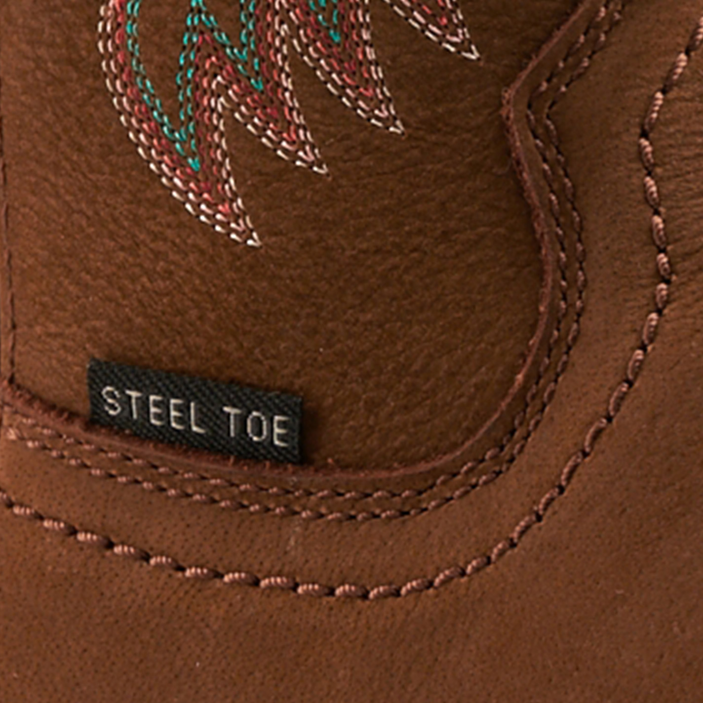 Ariat Women's Krista Dark Brown Met Guard Wide Square Steel Toe Work Boots - Image 1