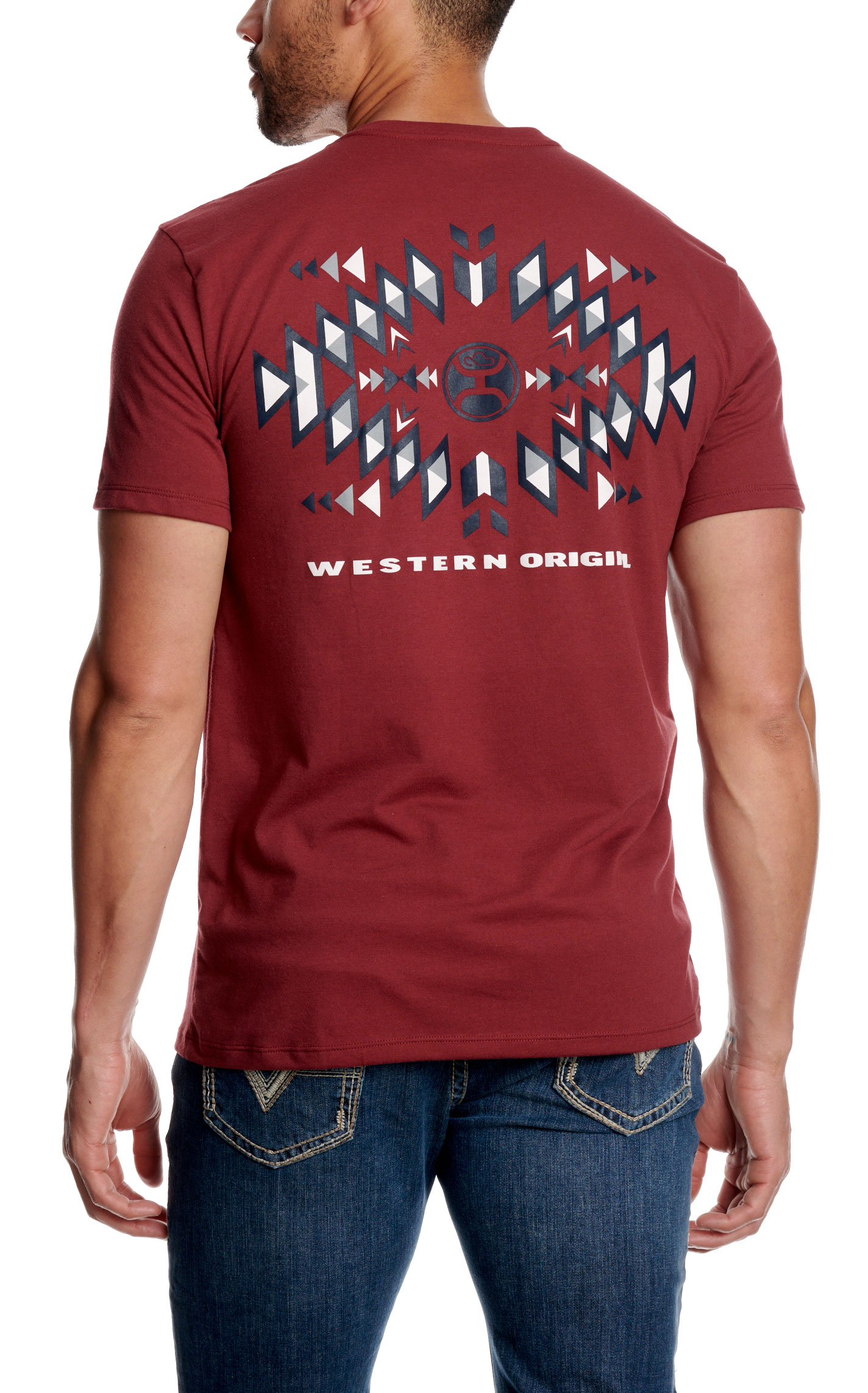 Hooey Men's El Dorado Burgundy Graphic T-Shirt - Image 2