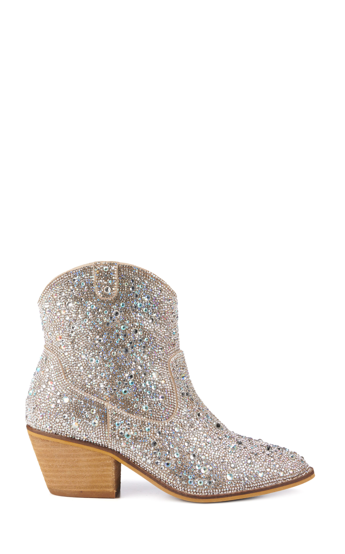 Corky's Women's Shine Brite Rhinestone Round Toe Booties - Image 1