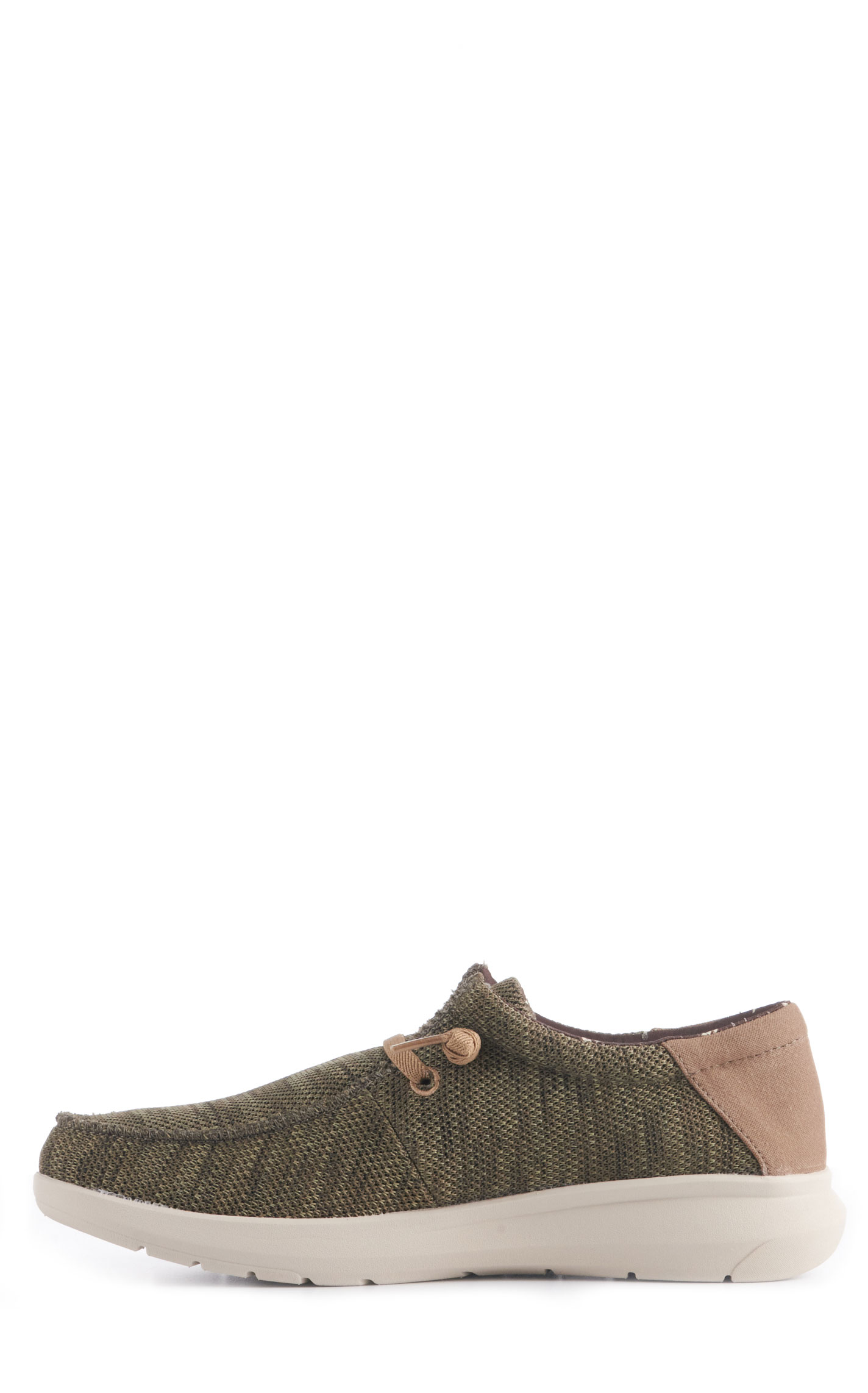 Ariat Men's Hilo Heathered Olive Stretch Lace Casual Shoe - Image 1