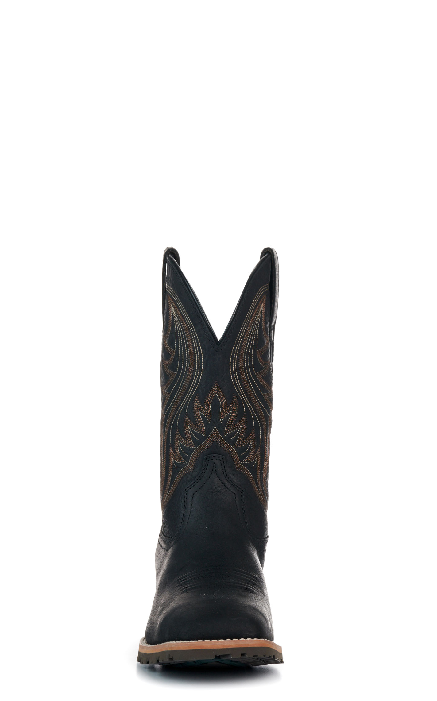 Ariat Men's Jasper Black Hybrid Rancher Wide Square Toe Cowboy Boots - Image 1