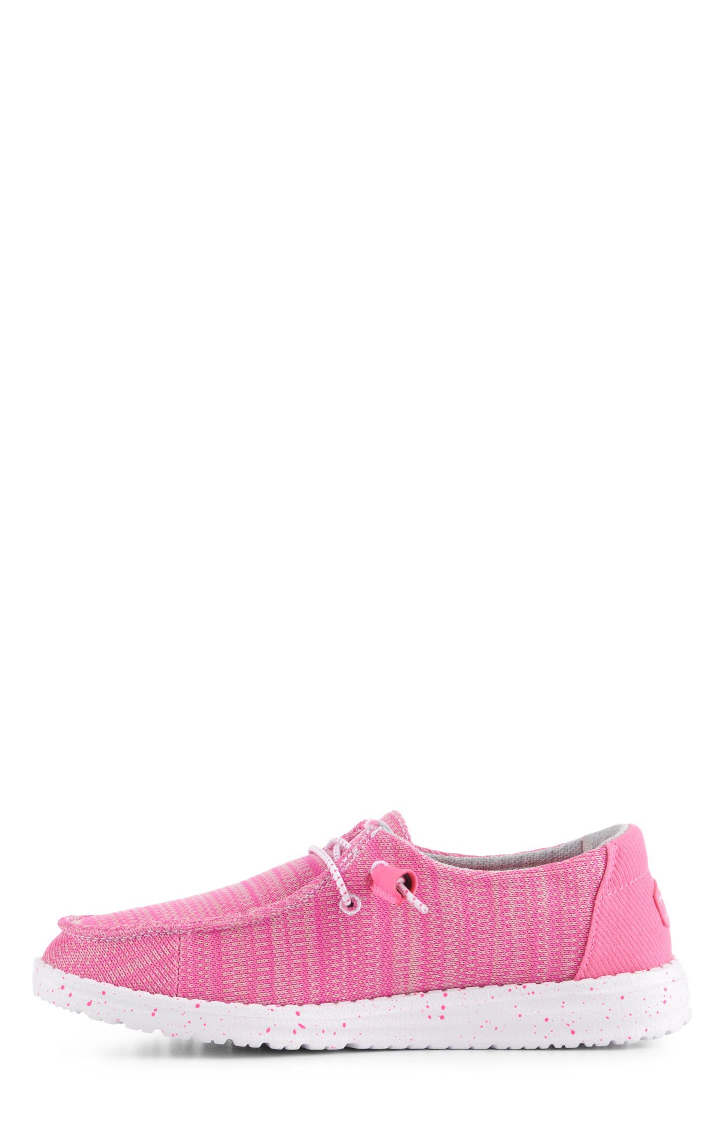 Hey Dude Women's Wendy Sport Mesh Pink Moc Toe Lace Up Casual Shoes - Image 1