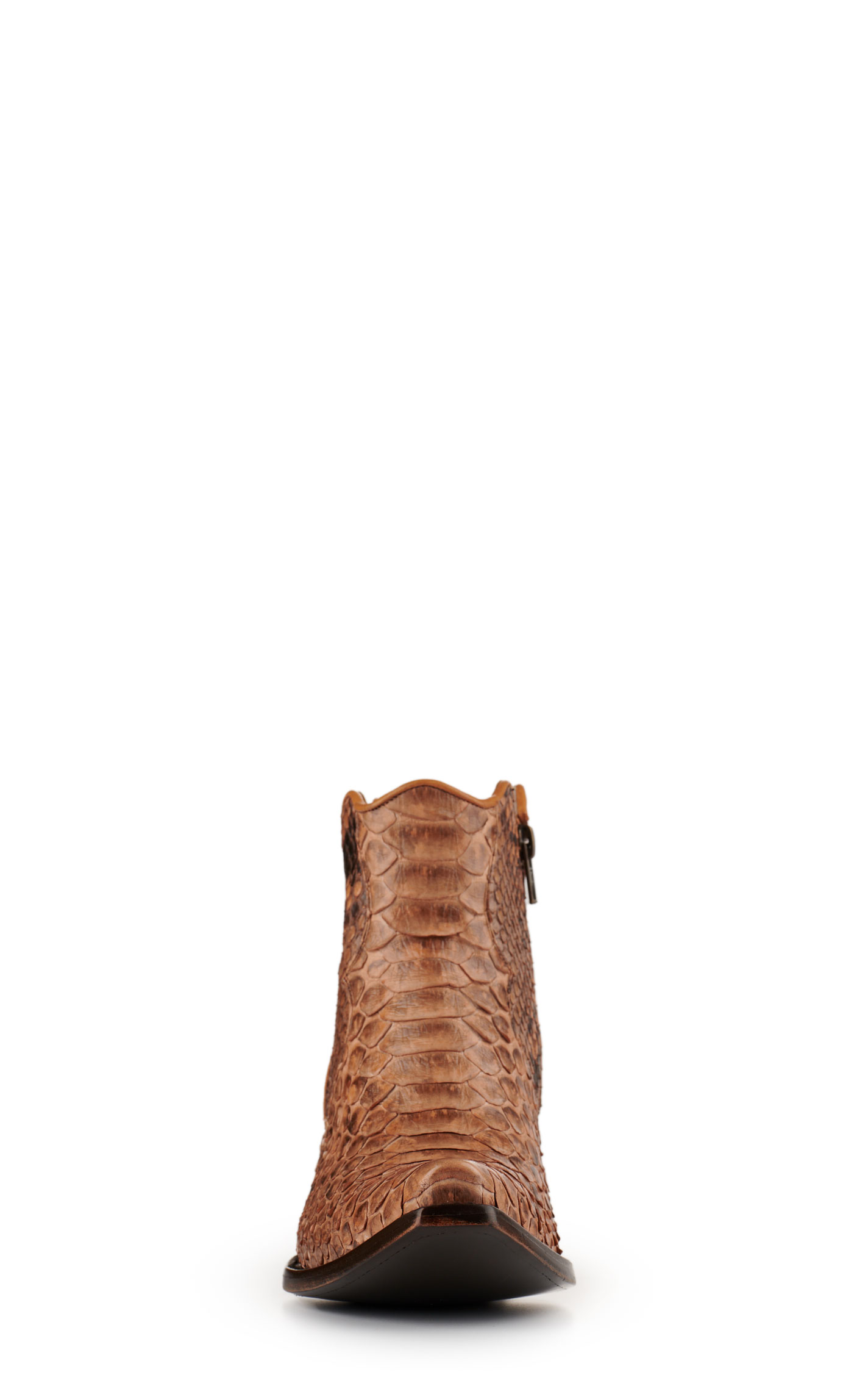 Cavender's Women's Camel Python Snip Toe Western Booties - Image 1