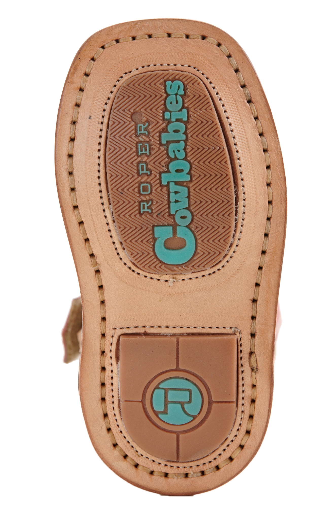 Roper Infant Cowbaby Pink Cactus Round Toe Boot - Image 1