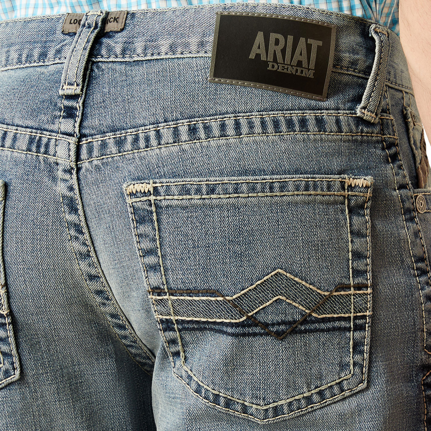 Ariat Men's M4 Reece Baltimore Light Wash Straight Jeans - Image 1